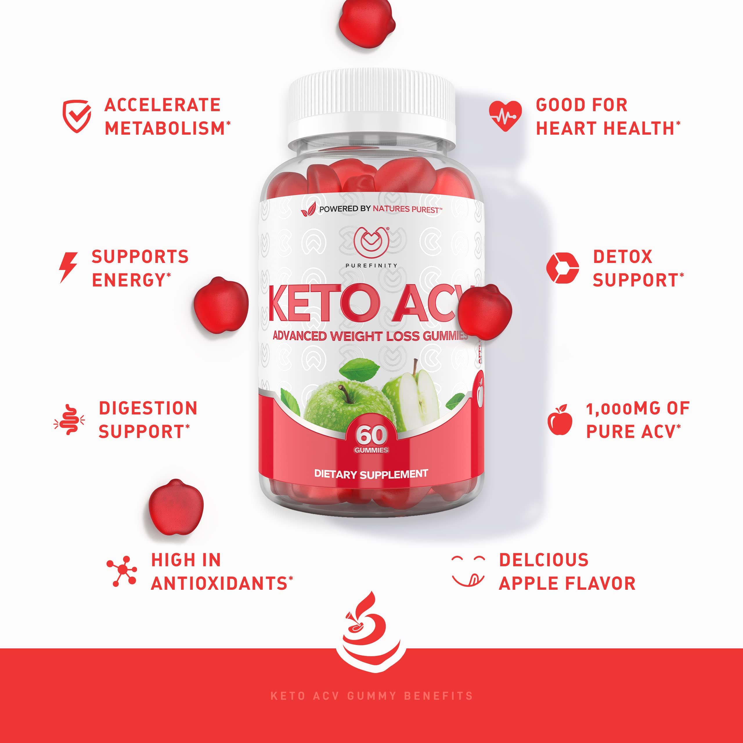 PUREFINITY Keto ACV Gummies to Support Weight Loss and Detox - True Form Keto ACV PUREFINITYAu supplements