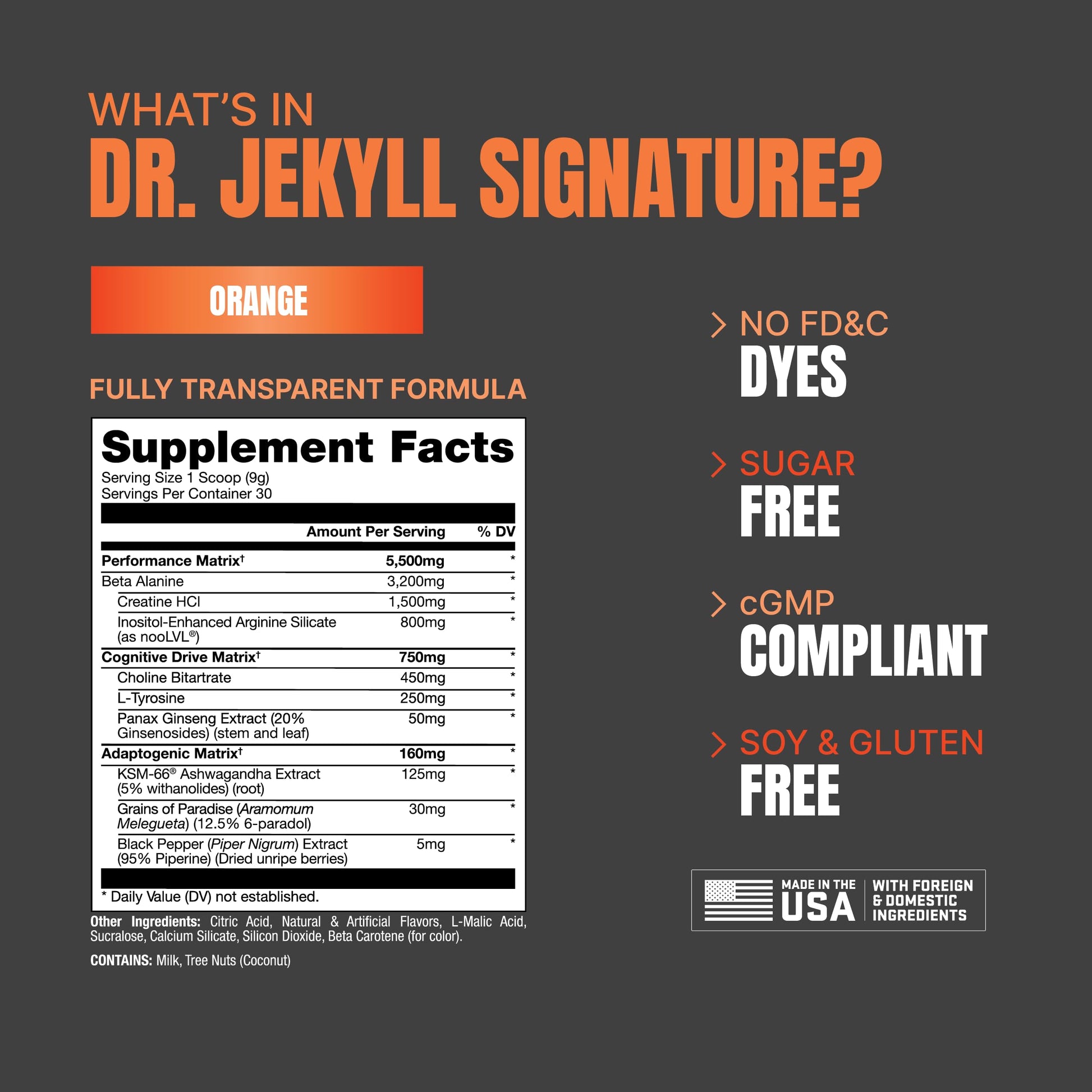 PROSUPPS Dr. Jekyll Signature Pre-Workout Powder, Stimulant & Caffeine Free, Intense PROSUPPSAu supplements