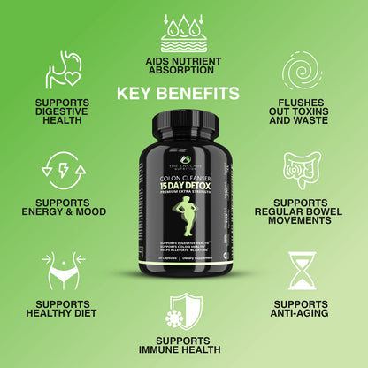 Colon Cleanse Fast-Acting Colon Cleanser Detox. Healthy Bowel Movement THE ENCLARE NUTRITIONUS supplements