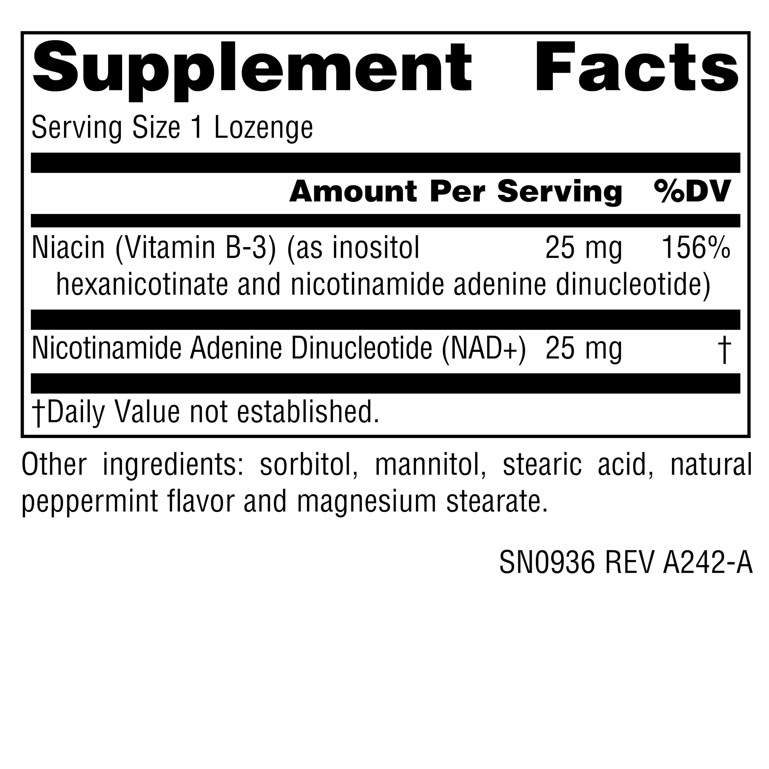 Source Naturals NAD+, Coenzymated B-3, Supports Cellular Energy*, 25 mg - 30 Lozenges Source NaturalsAu supplements