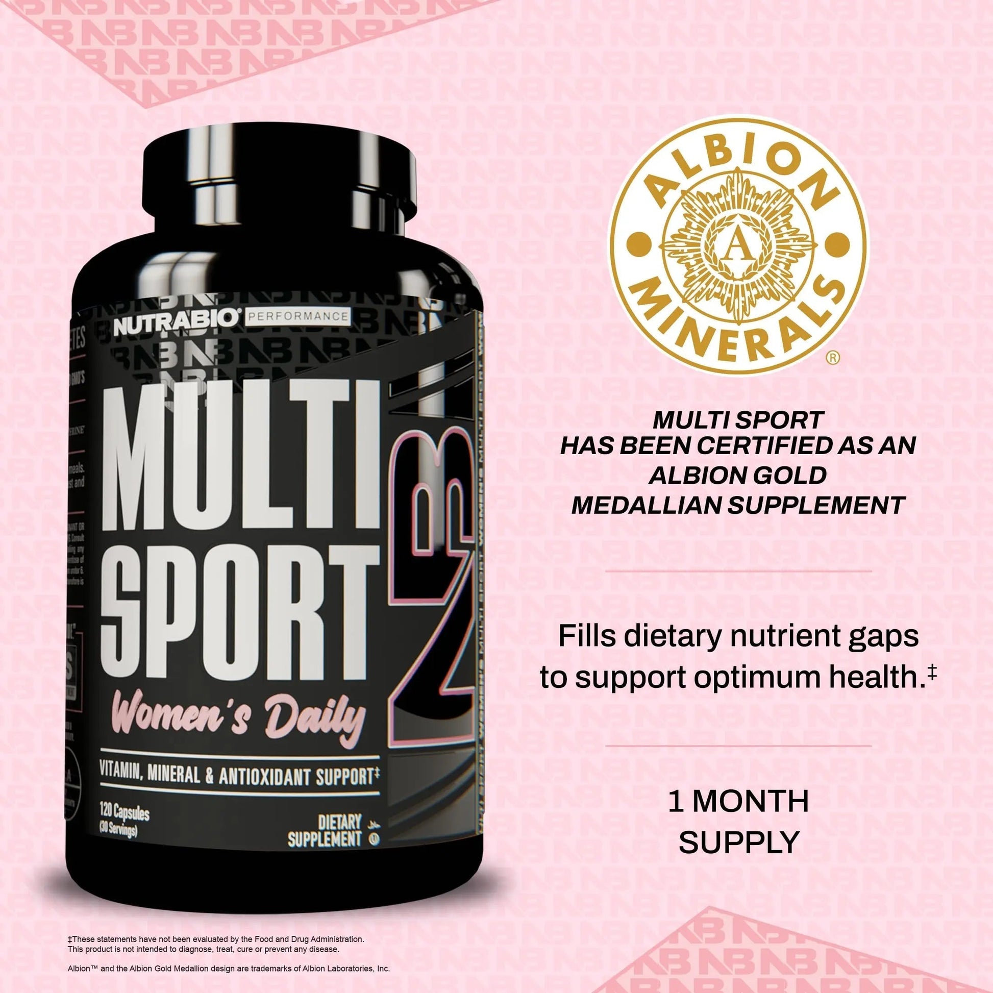NutraBio Multisport for Women - Womens MultiVitamin - 33 Vitamins, Minerals, Micronutrients - Rich in Antioxidants NutraBioAu supplements