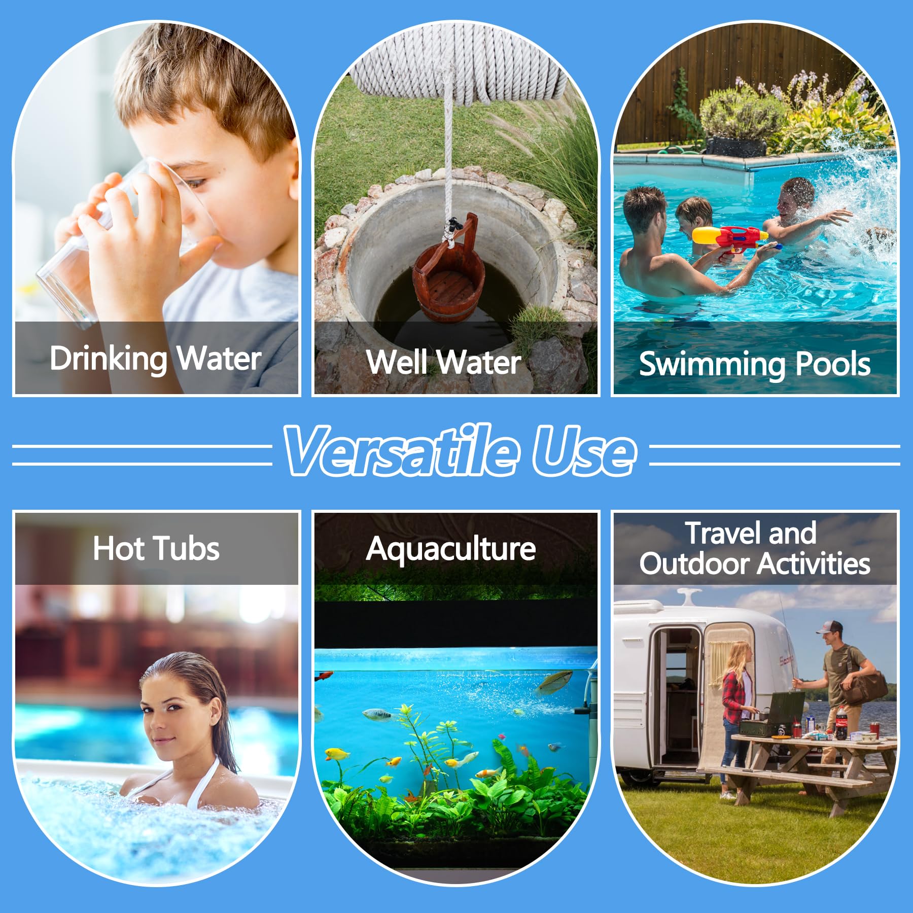 Coliform Bacteria Test Kit: 12-Pack Easy at-Home Well, Tap, Pool, Spring, Pond, Lake Drinking Water Quality Test FUNSWTMAu supplements