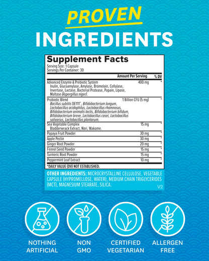 Zenwise Digestive Enzymes - Probiotic Multi Enzymes with Probiotics, 15 Ct Zenwise HealthUS supplements