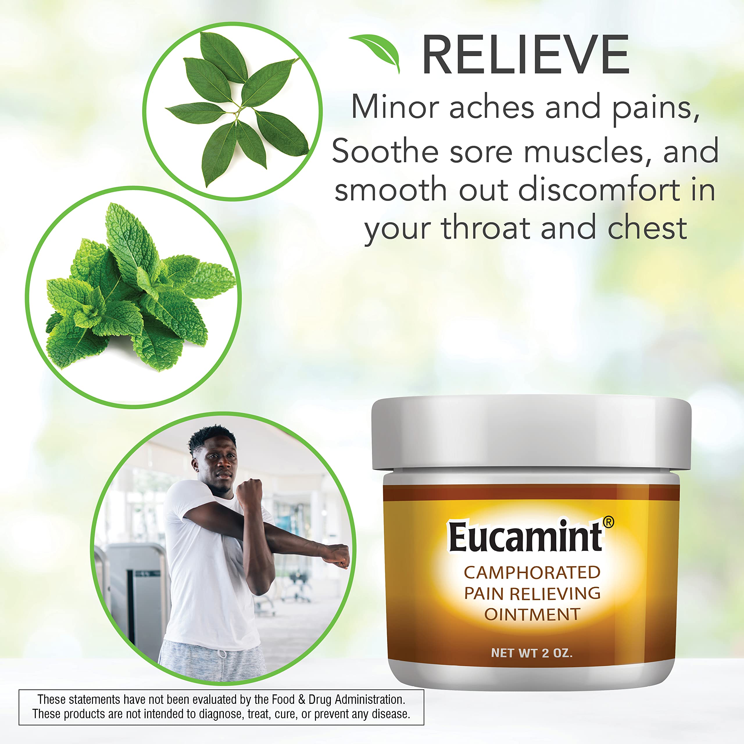 Botanic Choice Eucamint-Pain Relieving Ointment-Muscle, Joints, Sinus, Coughs Botanic ChoiceAu supplements
