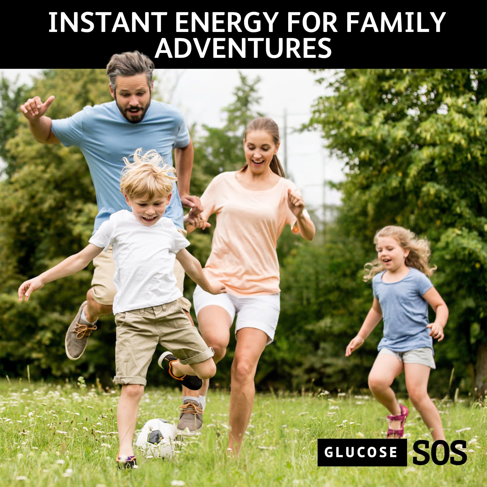Glucose SOS Glucose Powder Packets with Natural Dextrose, Fast-Absorption That Instantly Dissolves in Your Mouth with No Water Needed, Sweet & Tangy 12 Servings Glucose SOSAu supplements