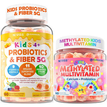 NEVISS Kids Multivitamin Gummies & Probiotics for Kids Teen + Veggie & Fruit Fiber Gummies NEVISSAu supplements