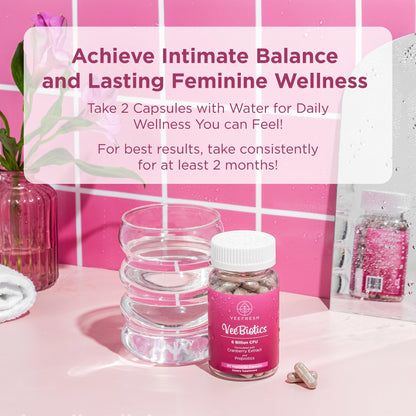 VeeBalance Bundle – Boric Acid Suppositories, Feminine Wash & Cranberry Probiotics for Women – pH Balance & Freshness Support VeeFreshUS supplements