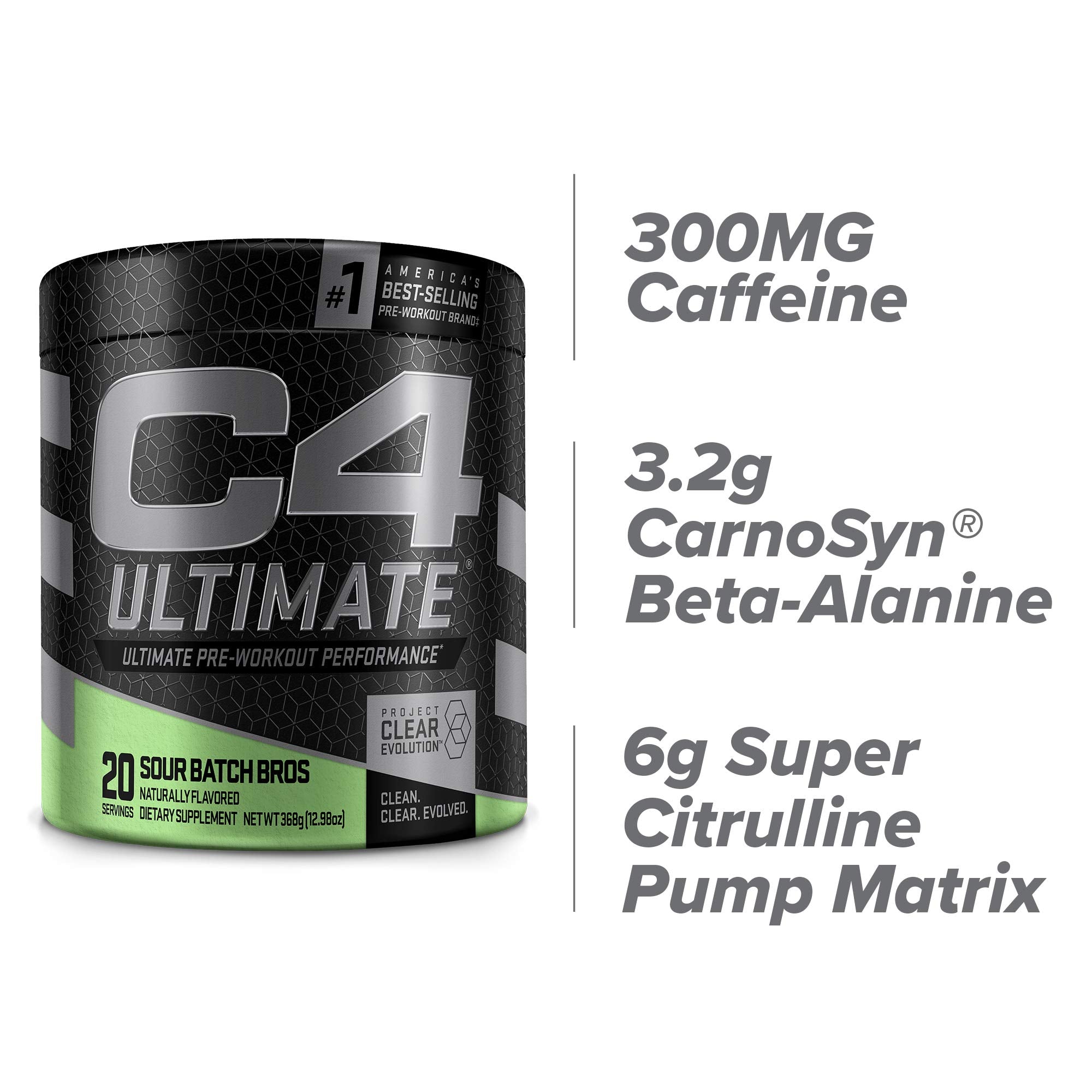 Cellucor C4 Ultimate Pre Workout Powder Sour Batch Bros - Sugar Free Preworkout Energy CellucorAu supplements