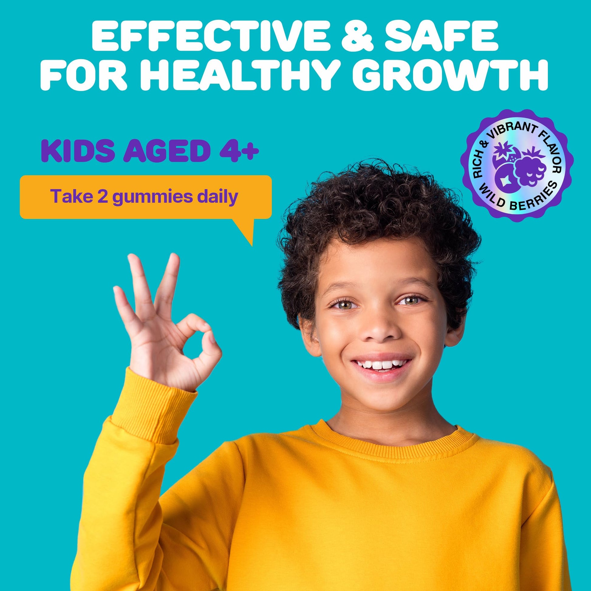 Height Growth Gummies for Kids - Growth Vitamins for Teens, Height Increase Multivitamin for Boys & Girls with Calcium Vitamin D C K2 Magnesium Zinc, Natural Height Growth Maximizer Supplement, 60 PCS SILVERPEAKSAu supplements