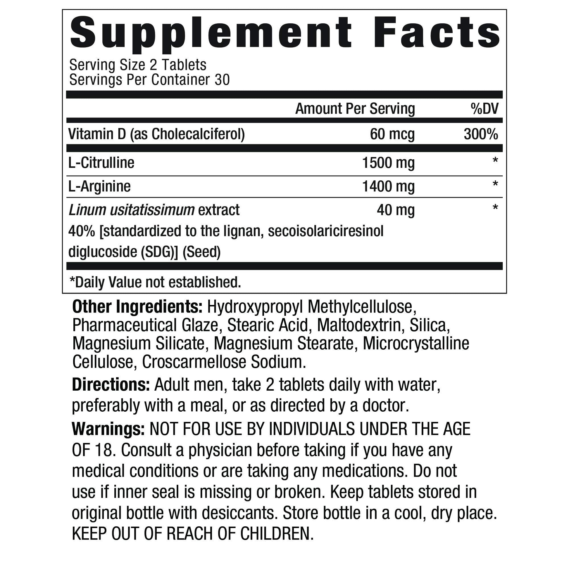 Ageless Male Performance Nitric Oxide Booster for Men - Promote Blood Circulation New VitalityAu supplements