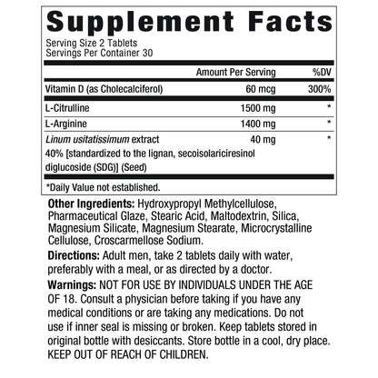 Ageless Male Performance Nitric Oxide Booster for Men - Promote Blood Circulation New VitalityUS supplements