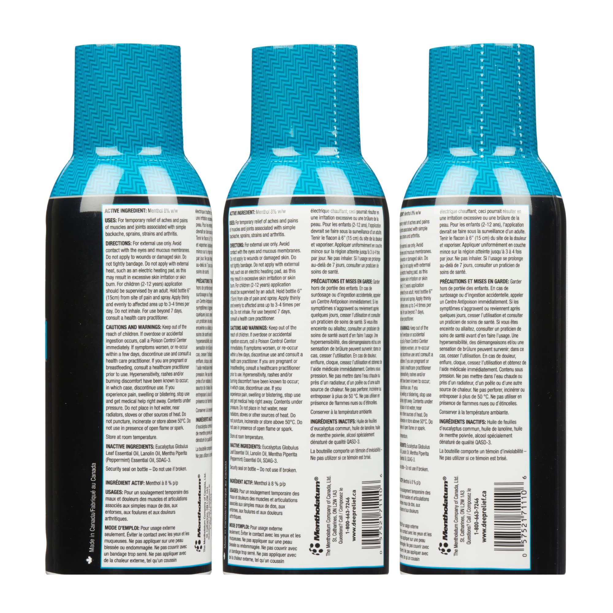 Deep Relief Ice Cold Spray, 150ml - Plastic Bottle, Spray, Cold Therapy, Turquoise, 5.3cm x 5.3cm x 17.1cm Deep ReliefAu supplements