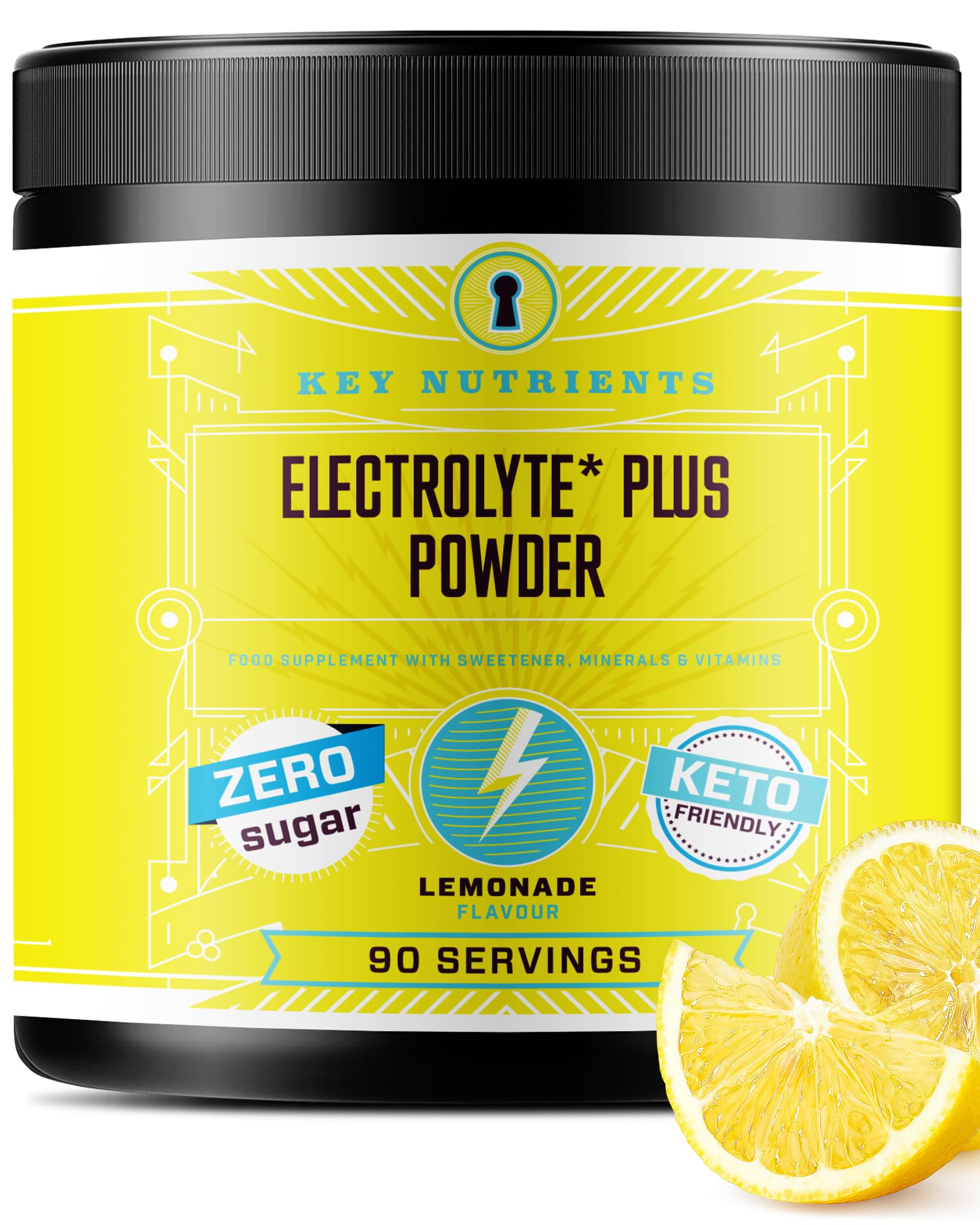 Key Nutrients Electrolytes Hydration Powder - Refreshing Lemonade Drink Mix KEY NUTRIENTSAu supplements