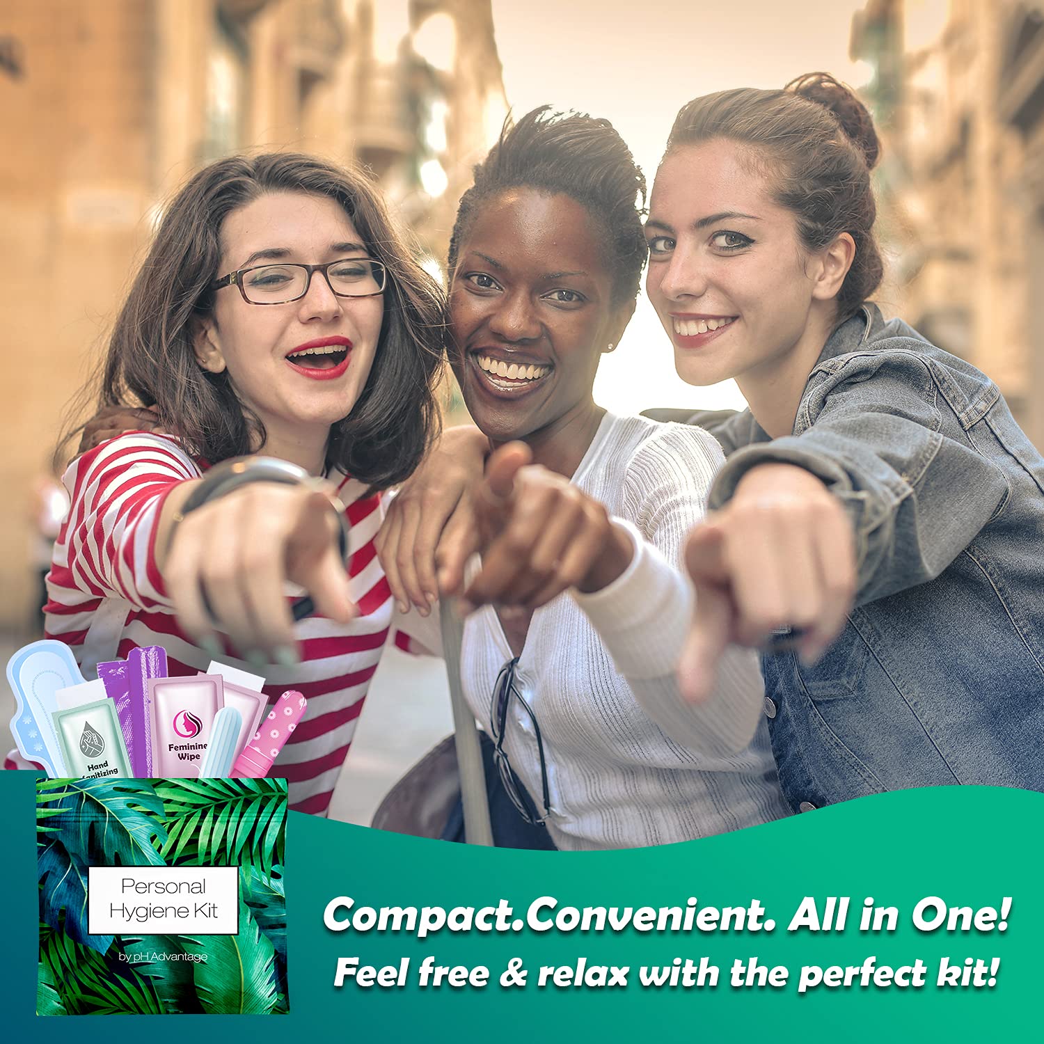 Menstrual Kit All-in-One | Convenience on The Go | Single Period Kit Pack for Travelling, Tweens pH AdvantageAu supplements