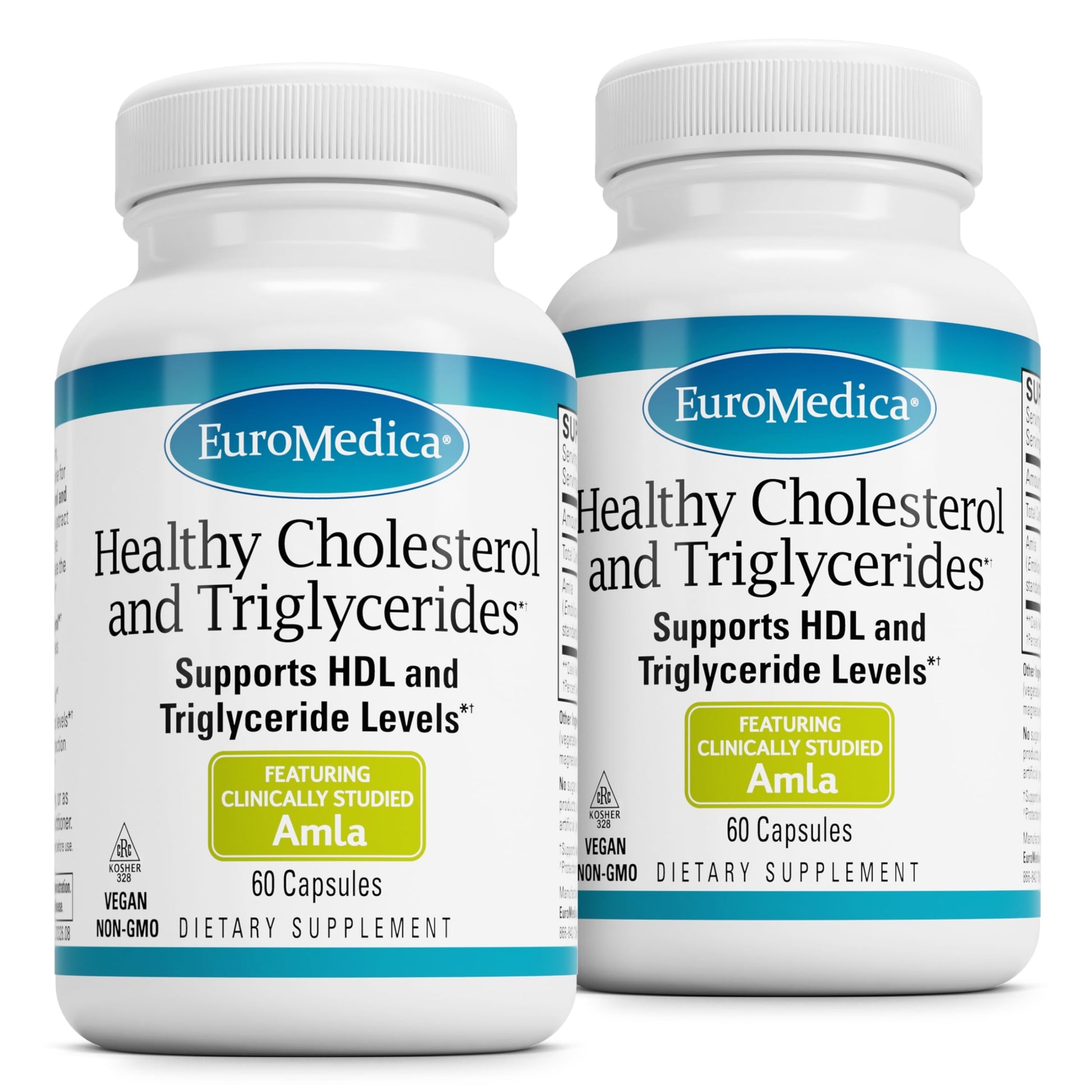 EuroMedica Healthy Cholesterol and Triglycerides - Antioxidant Supplement for Immune & Heart Support - Supplement to Aid Healthy Cholesterol & Triglyceride - 60 Capsules, 2 Pack (120 Capsules) EuroMedicaAu supplements