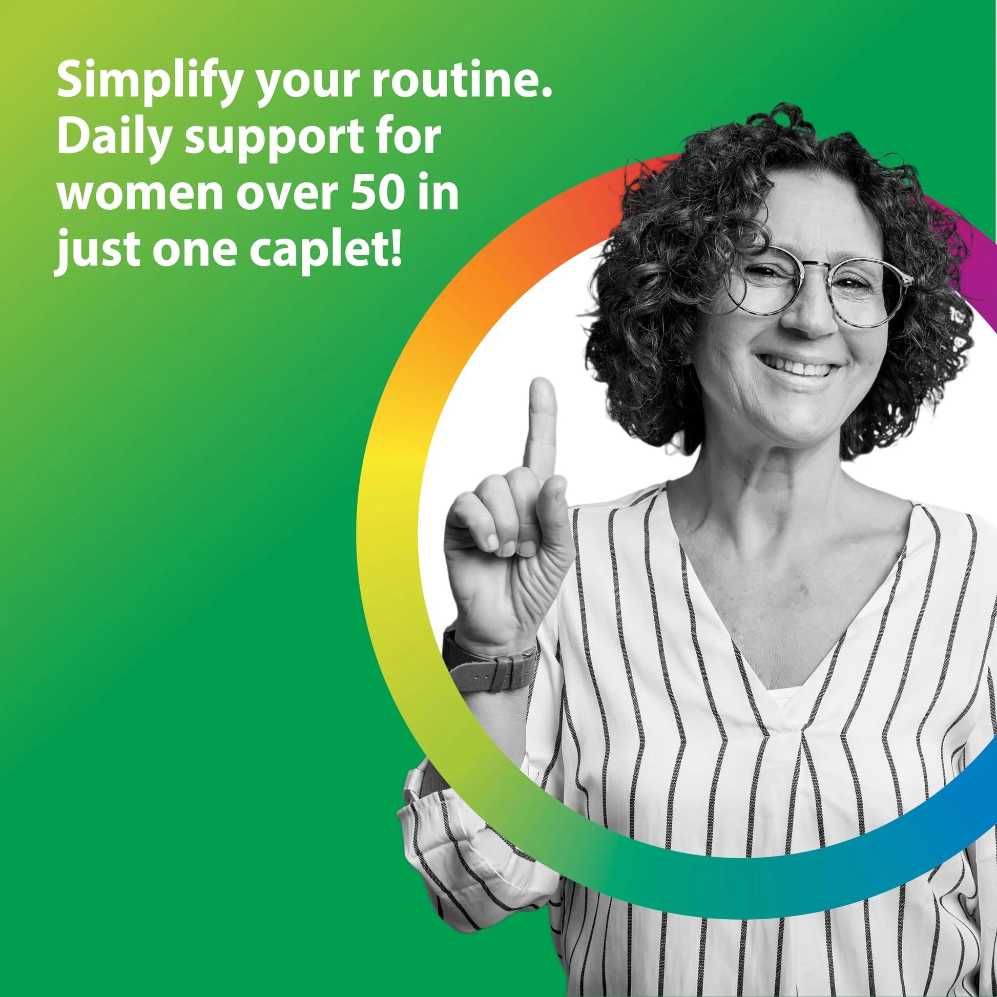 Rainbow Light Womens One + Multivitamin 50 Plus | 90 Caplets | Supports Menopause | Real Food Nutrients, Digestive Enzymes & Probiotics Rainbow LightAu supplements