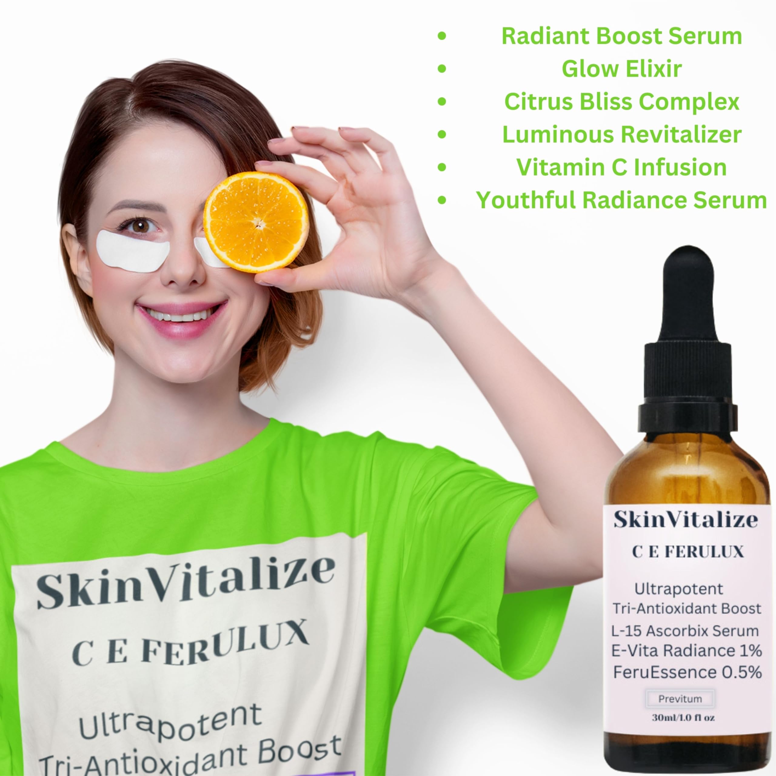 SkinVitalize C E ferulux Vitamin C Serum - 30ml: Advanced Formula for Fighting with Wrinkles Msupps.comAu supplements