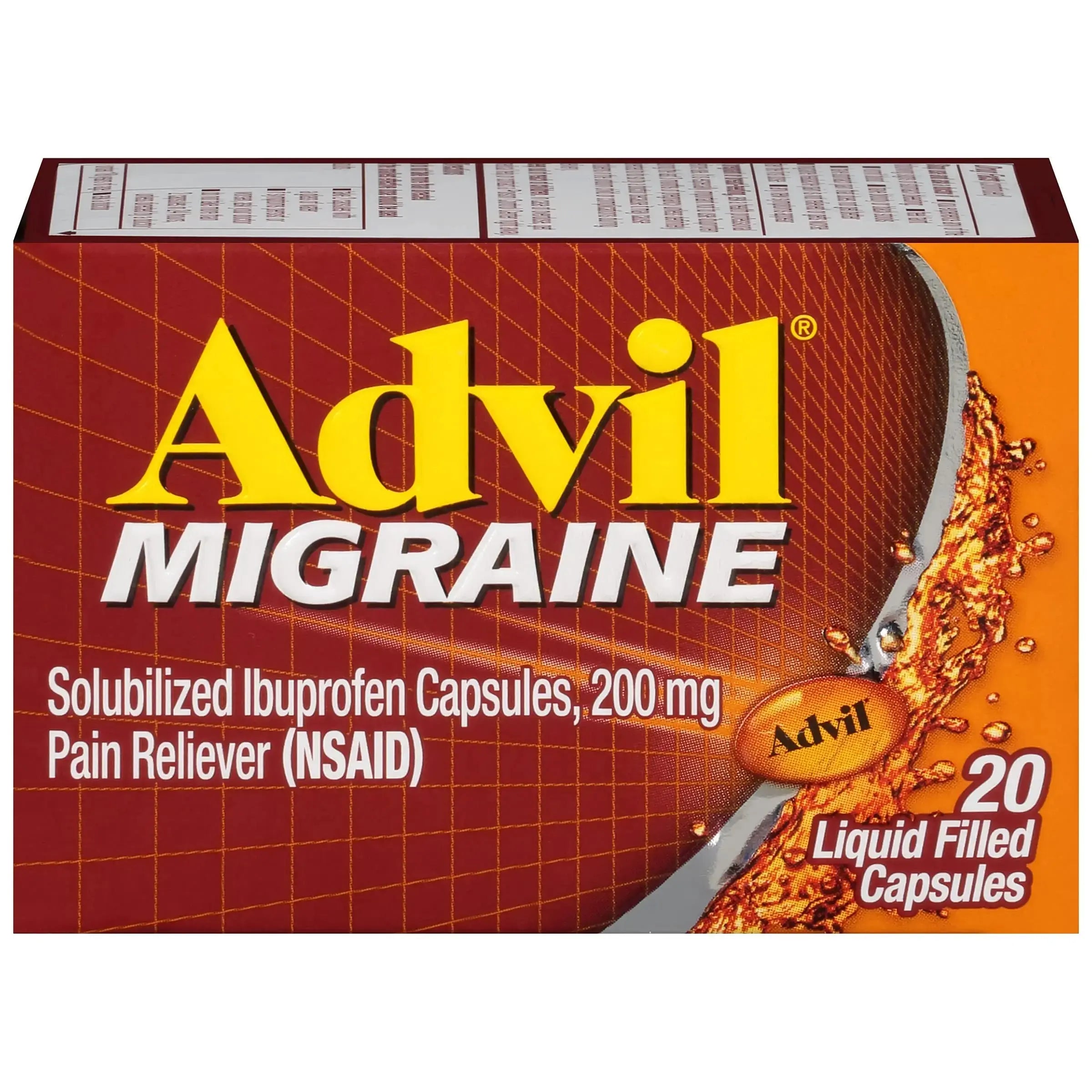 Advil 200 mg Liquid Filled Capsules 20 ea AdvilAu supplements