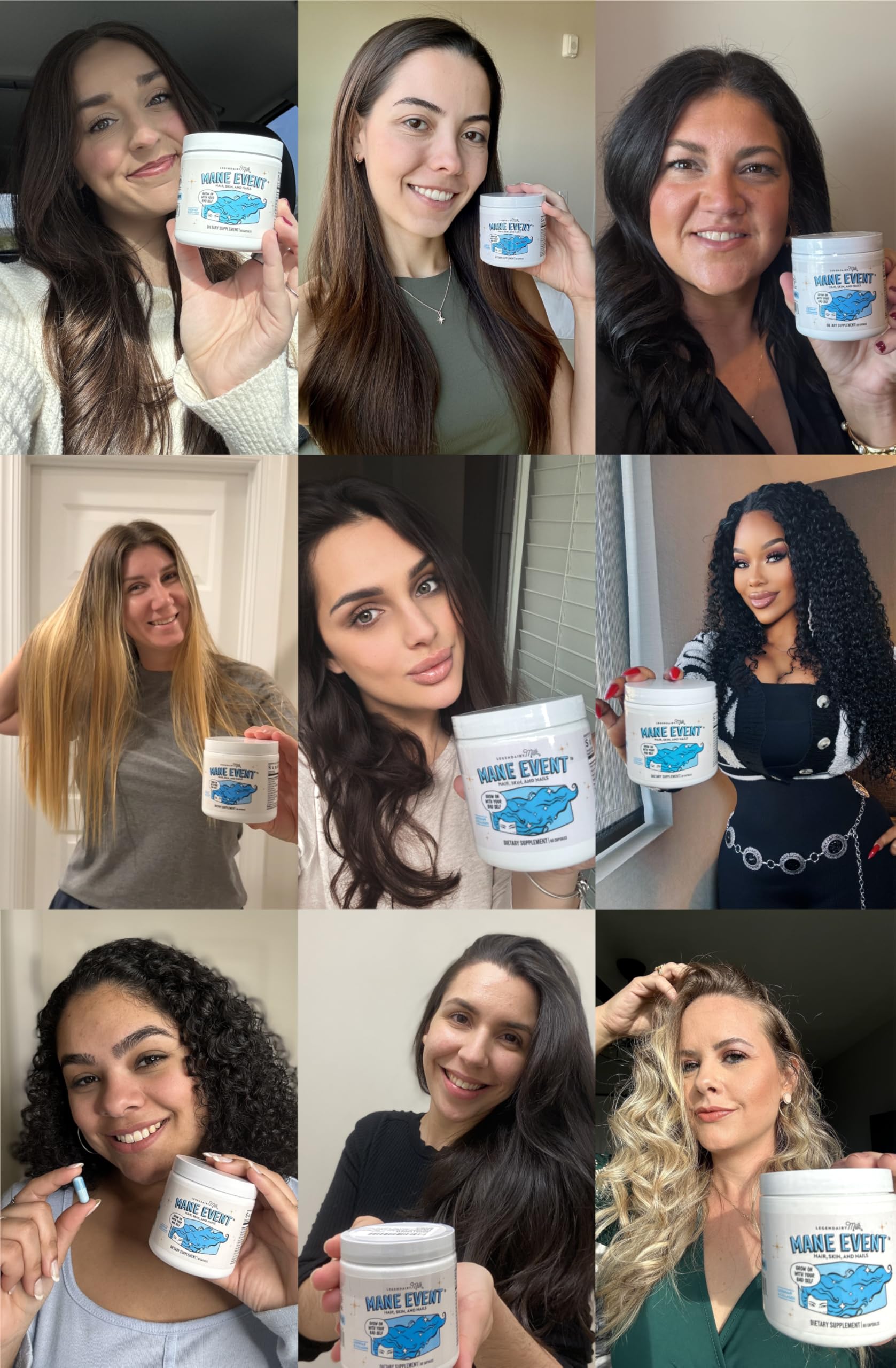 Legendairy Milk Hair Growth Vitamins for Women - Biotin for Hair Growth with Collagen & Lustriva, Hair Loss Products & Supplements for Thinning, Thicker, Fuller, Stronger Skin & Nails, Mane Event™ Legendairy MilkAu supplements