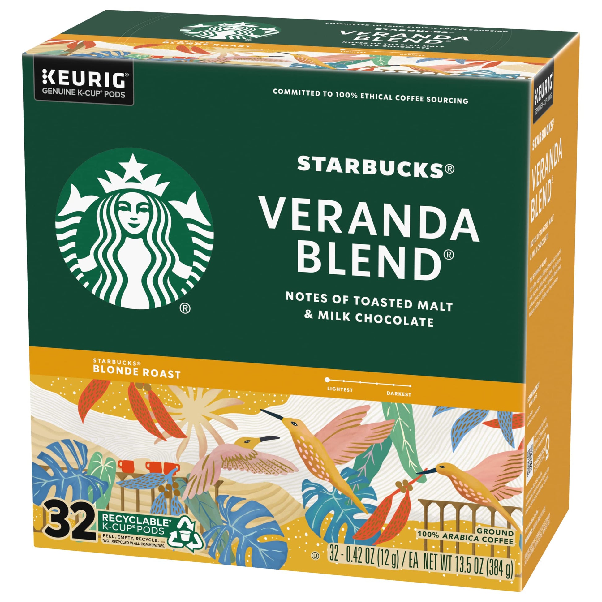Starbucks Veranda Blend Coffee K-Cups,4/24 Pack-96 K-Cups StarbucksUS supplements
