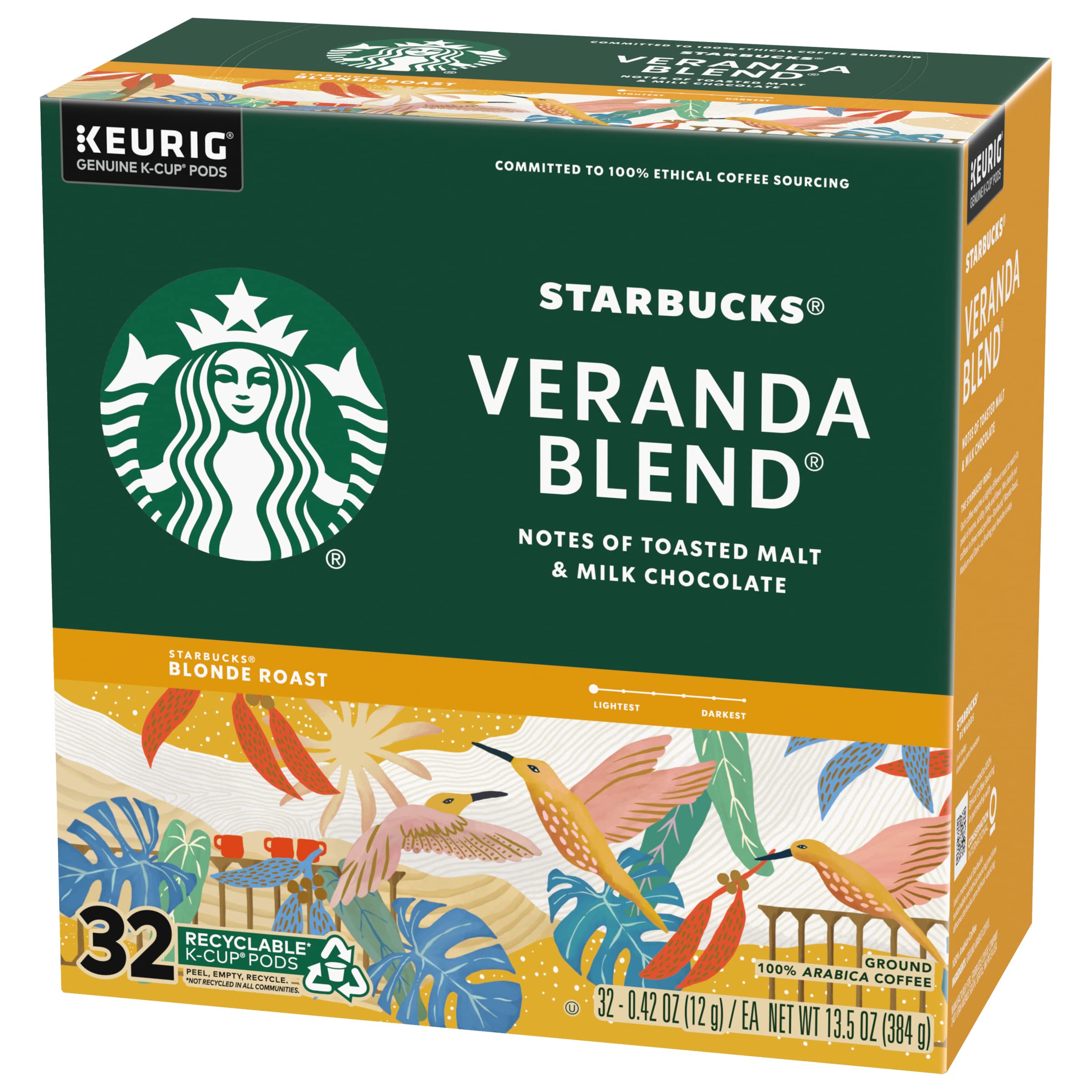 Starbucks Veranda Blend Coffee K-Cups,4/24 Pack-96 K-Cups StarbucksUS supplements