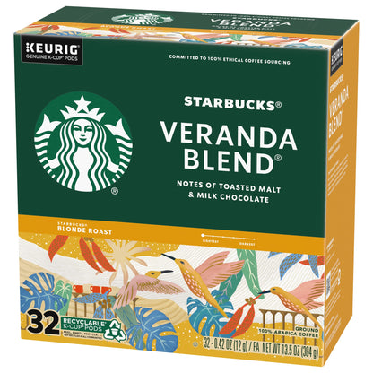 Starbucks Veranda Blend Coffee K-Cups,4/24 Pack-96 K-Cups StarbucksUS supplements