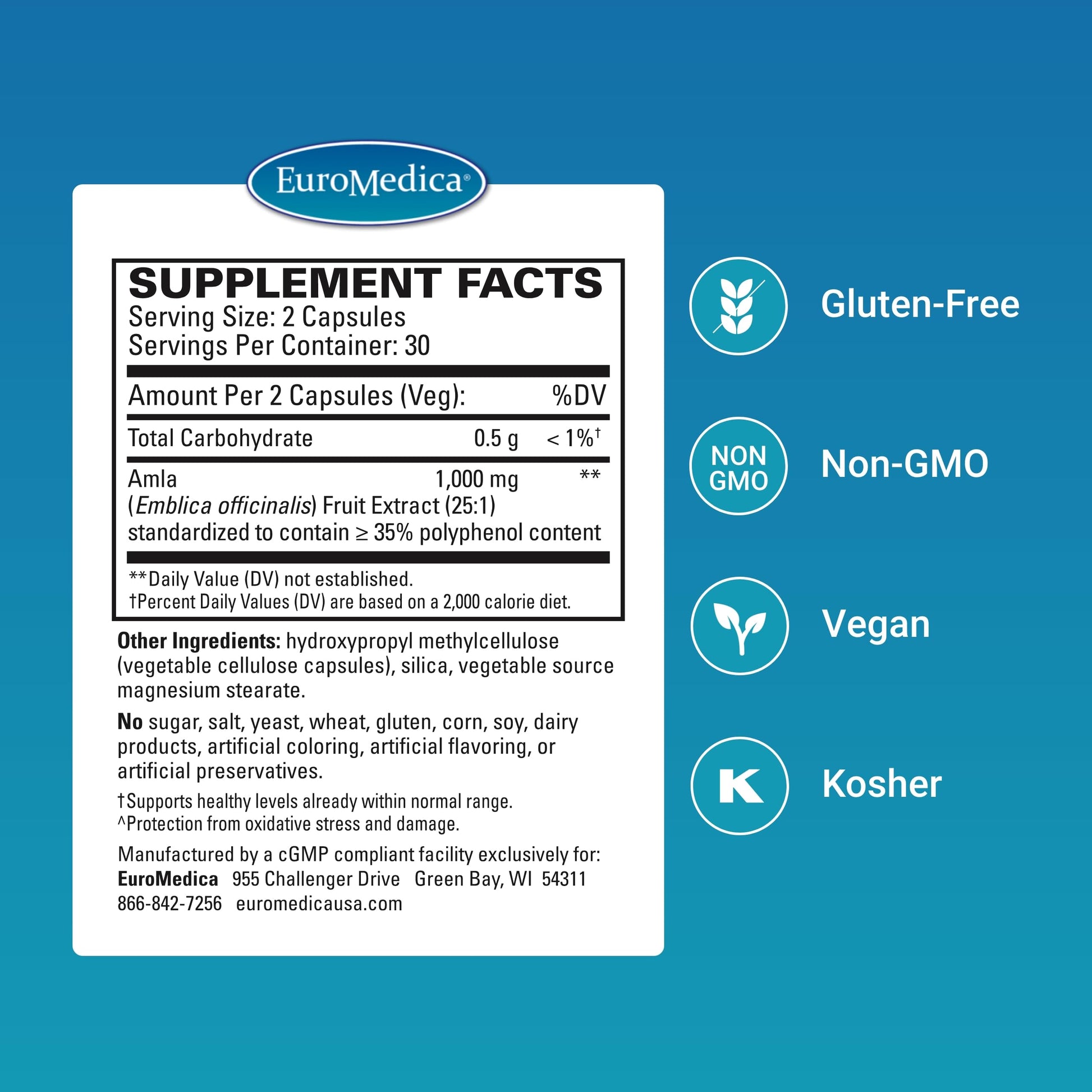 EuroMedica Healthy Cholesterol and Triglycerides - Antioxidant Supplement for Immune & Heart Support - Supplement to Aid Healthy Cholesterol & Triglyceride - 60 Capsules, 2 Pack (120 Capsules) EuroMedicaAu supplements