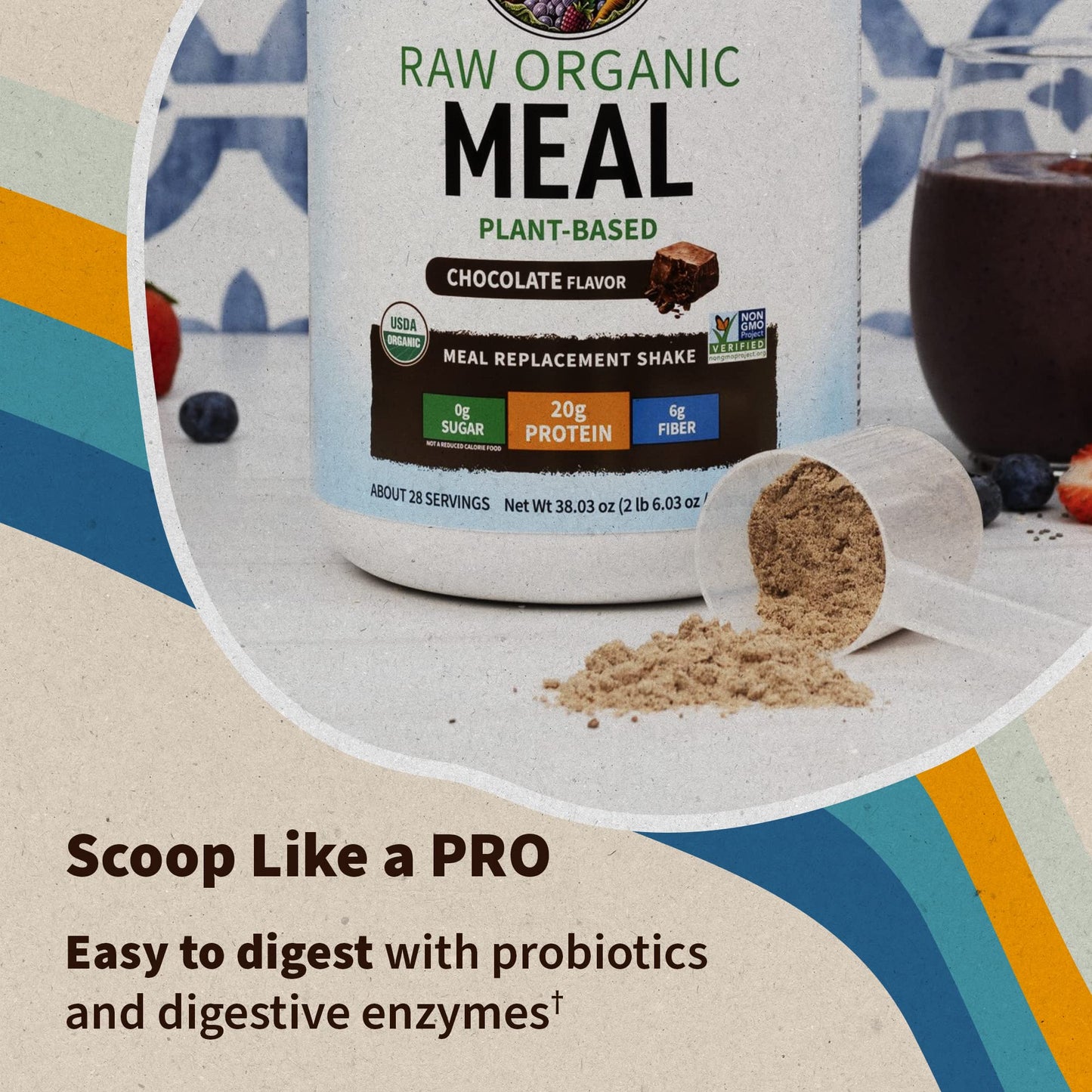 Garden of Life Vegan Protein Powder - Raw Organic Meal Replacement Shakes Garden of LifeUS supplements