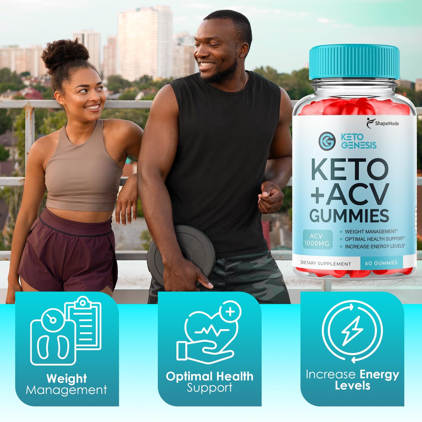 Keto Genesis ACV Gummies - Advanced Weight Loss, Genesis Keto Ketones Apple Cider SHAPEMODEUS supplements