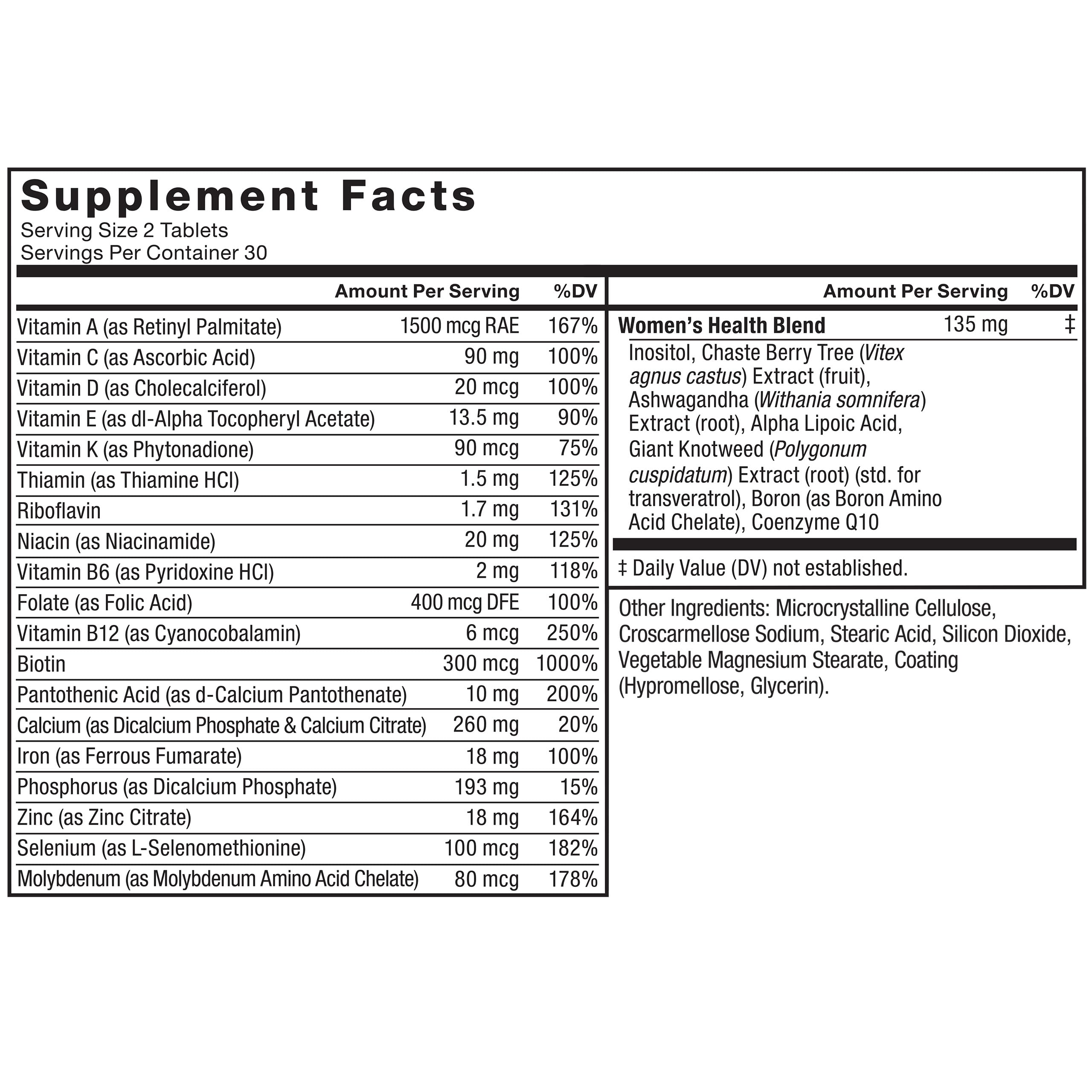 Force Factor Women’s Multivitamin, Multivitamin for Women to Support Hormone Balance, Energy, Immunity, and Gut Health, with 20 Vitamins & Minerals, Ashwagandha, Chasteberry, and More, 60 Tablets Force FactorAu supplements