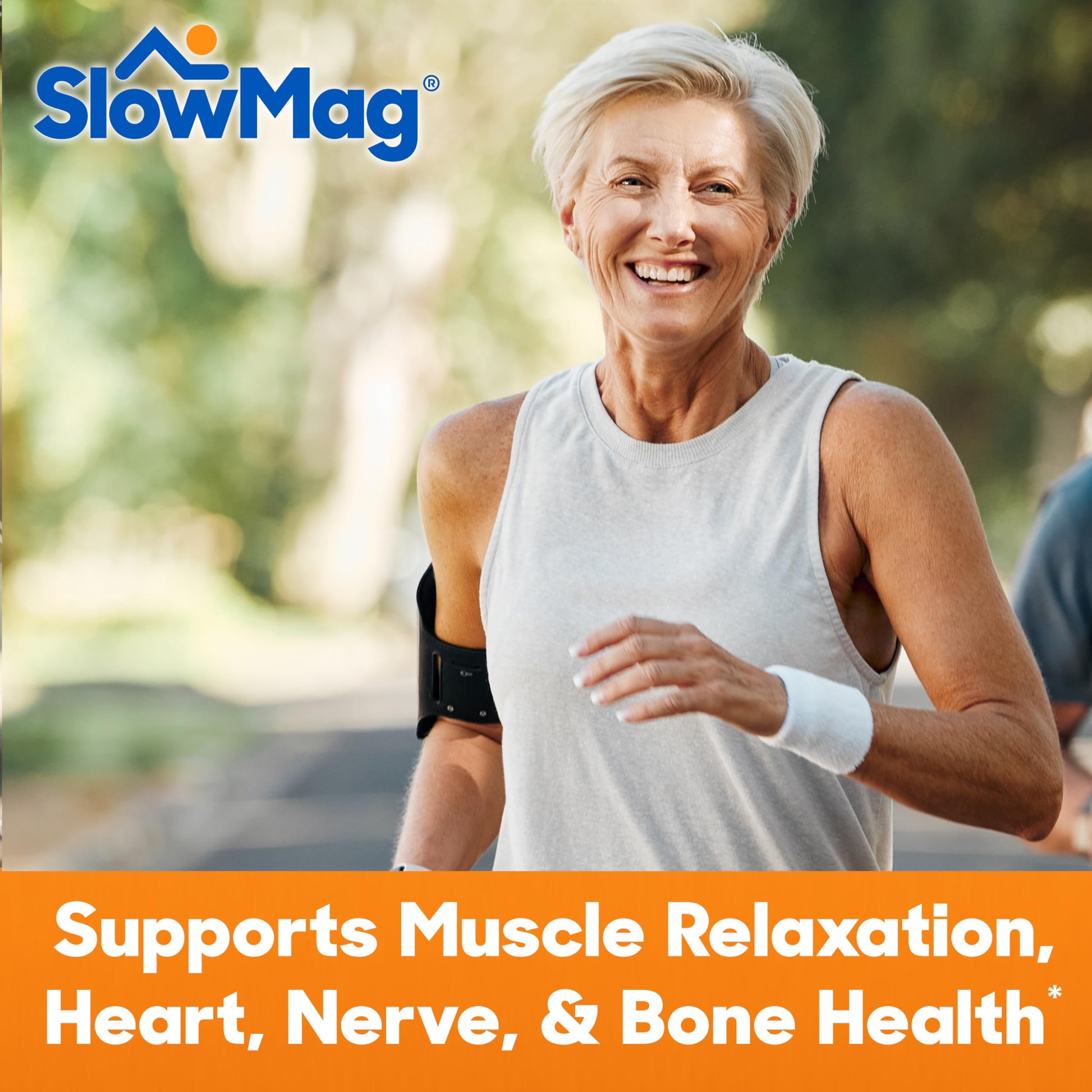 SlowMag Muscle & Heart Magnesium Chloride Supplement with Calcium, 120 Count, Supports Muscle Relaxation, Heart, Nerve & Bone Health, High Absorption Slow-MagAu supplements