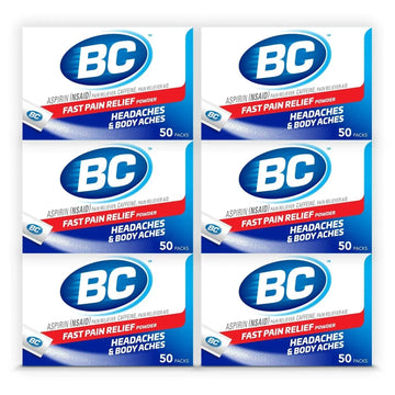 BC Powder Original Strength Pain Reliever, 50 Powder Sticks, 50 Count(Pack of 6) BCAu supplements