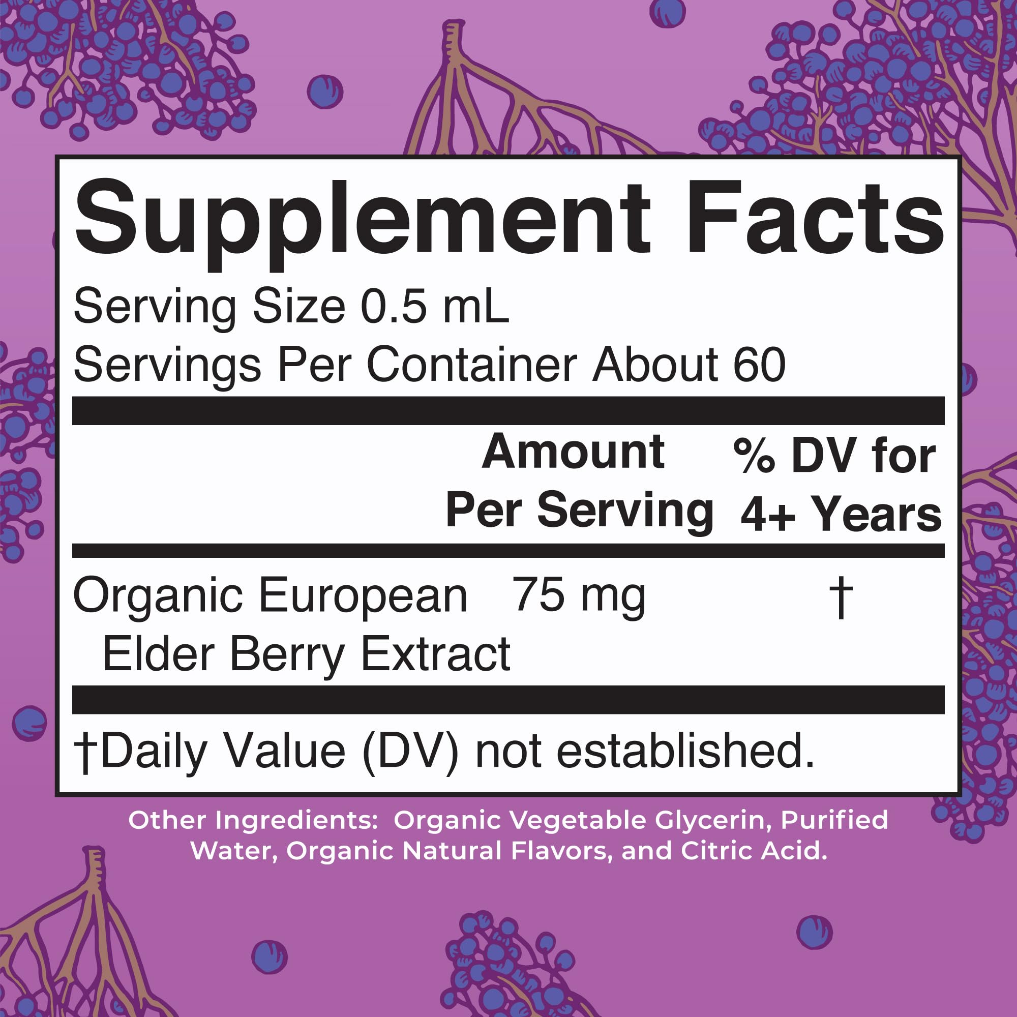 MaryRuth Organics USDA Organic Elderberry Liquid Drops for Kids | Vegan Elderberry Extract Organic Glycerin | Immune Support Supplement | Overall Health | Formulated for Ages 4-13 | 1oz MARYRUTH'SUS supplements