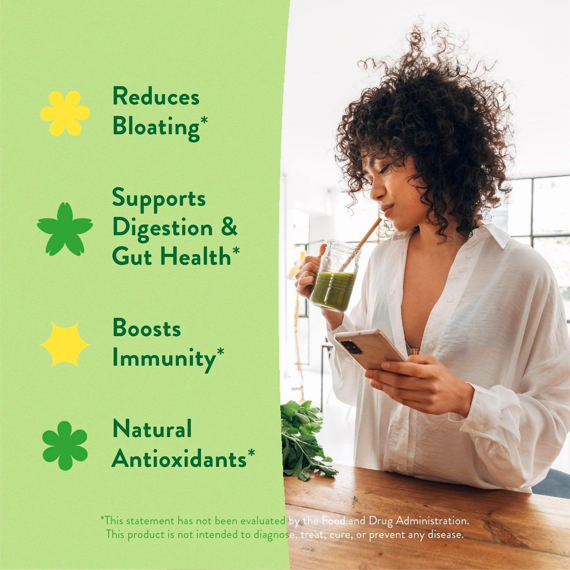 360 Nutrition Blends with Benefits Super Greens Powder w/Probiotics, Digestive Enzymes, Sugar & Gluten Free, Plant Based Superfood Drink Mix for Gut Health, Bloating, Immunity, Overall Health, 6.35 oz 360 NutritionAu supplements