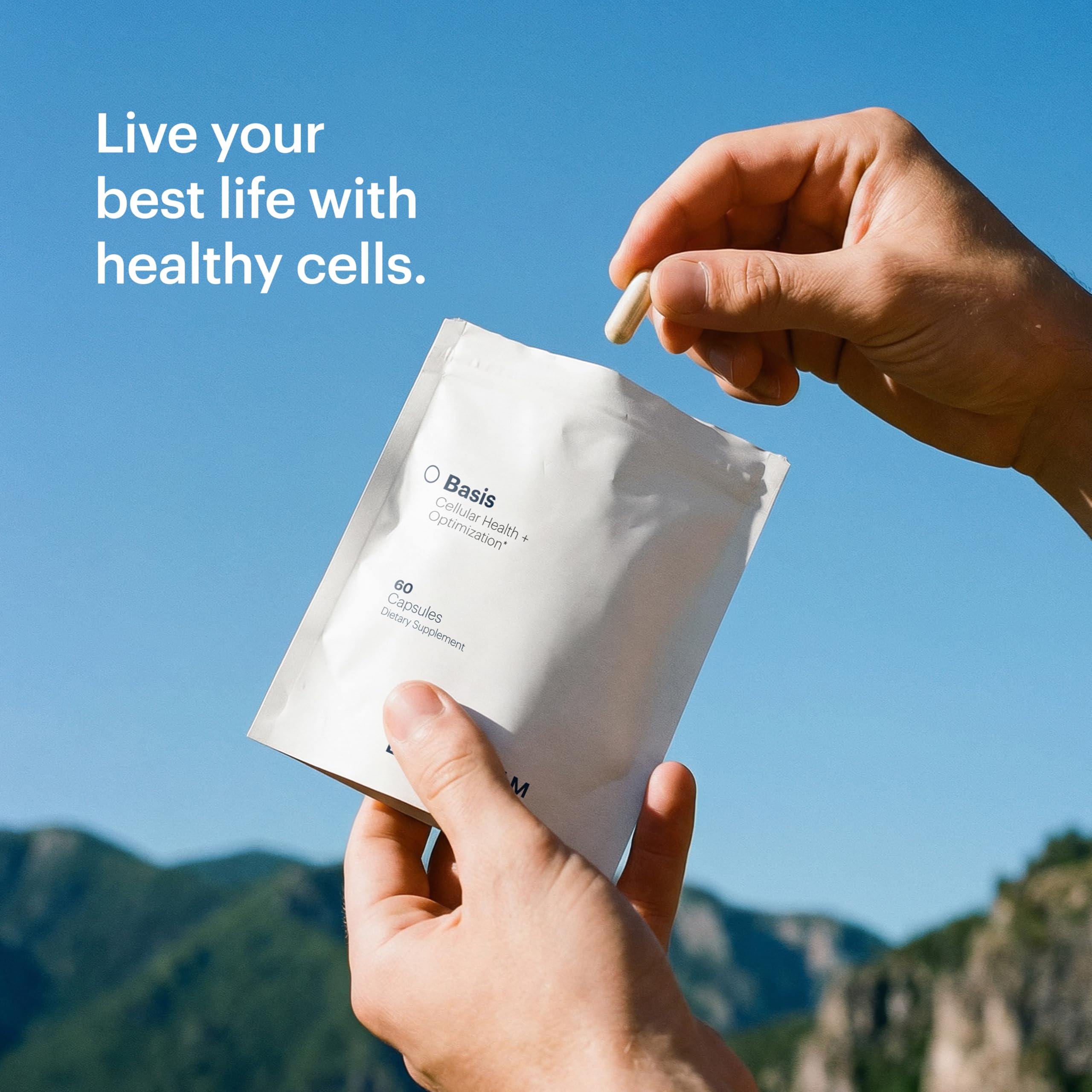 ELYSIUM Basis NAD Plus Supplement 30 Servings - with Nicotinamide Riboside 250mg and Pterostilbene 50mg - Healthy Aging Supplement & Cellular Energy ELYSIUMUS supplements