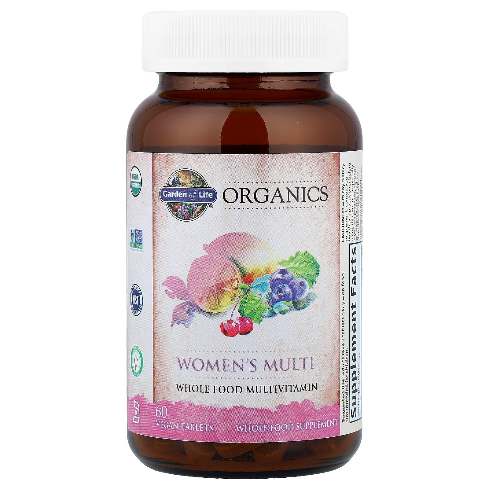 Garden of Life Organics Organic Multivitamin for Women - Womens Multi with Vitamin C, D, Folate, B6, B12, Biotin, Iron Garden of LifeAu supplements