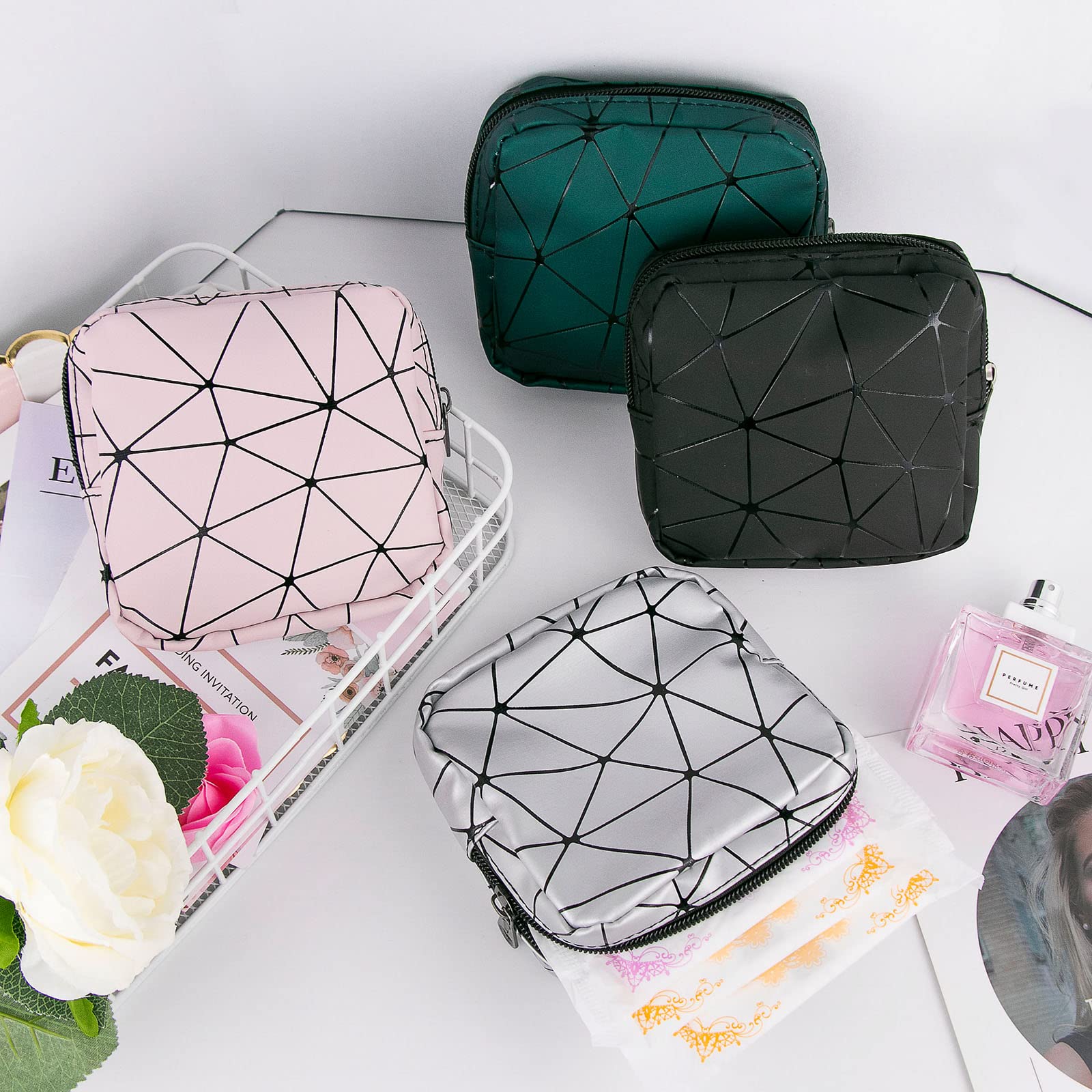 Sanitary Napkin Storage Bags 4PCS Menstrual Cup Pouches Nursing Pad Holder Tampon Bags BisanzoyaAu supplements