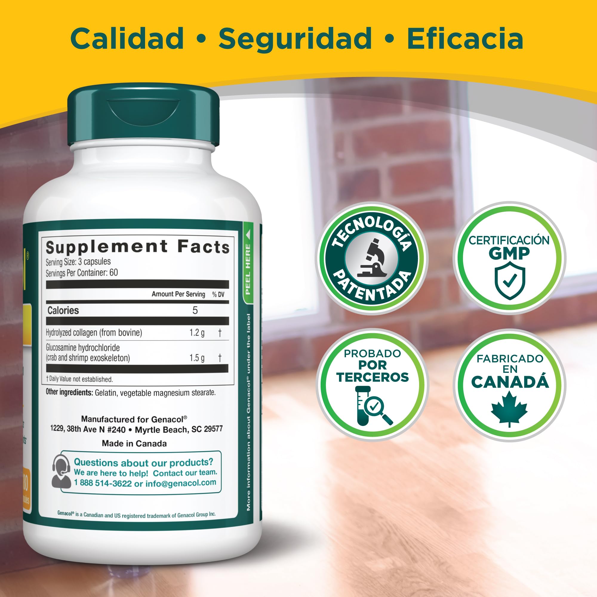 Genacol Plus – Glucosamine and Collagen Joint Supplement, Lubricates, Protects and Maintains Heathy Joints, Relieves Joint Discomfort Plus, 180 Capsules (60-Day Supply) GenacolAu supplements