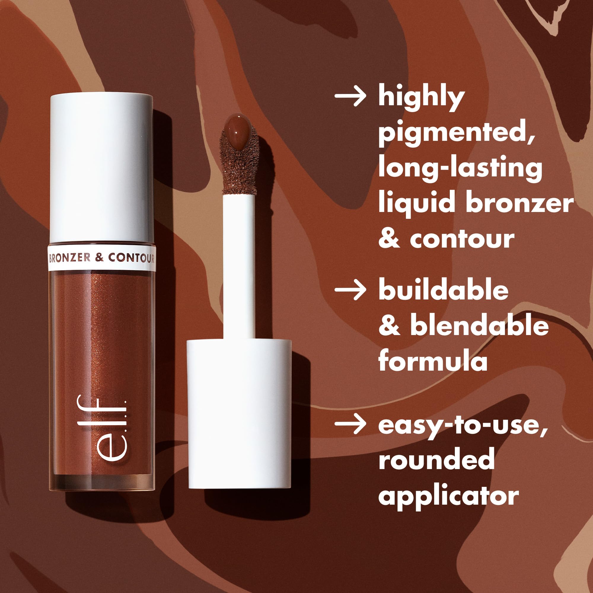 e.l.f. Camo Liquid Bronzer & Contour, Silky Highly Pigmented Formula, Creates a Long-Lasting Bronzed Glow & Natural Look, Vegan & Cruelty-Free, 2 Fair/Light e.l.f.Au supplements