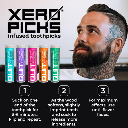 Xero Picks Infused Flavored Toothpicks to Help Quit Smoking - Nicotine Xero PicksUS supplements