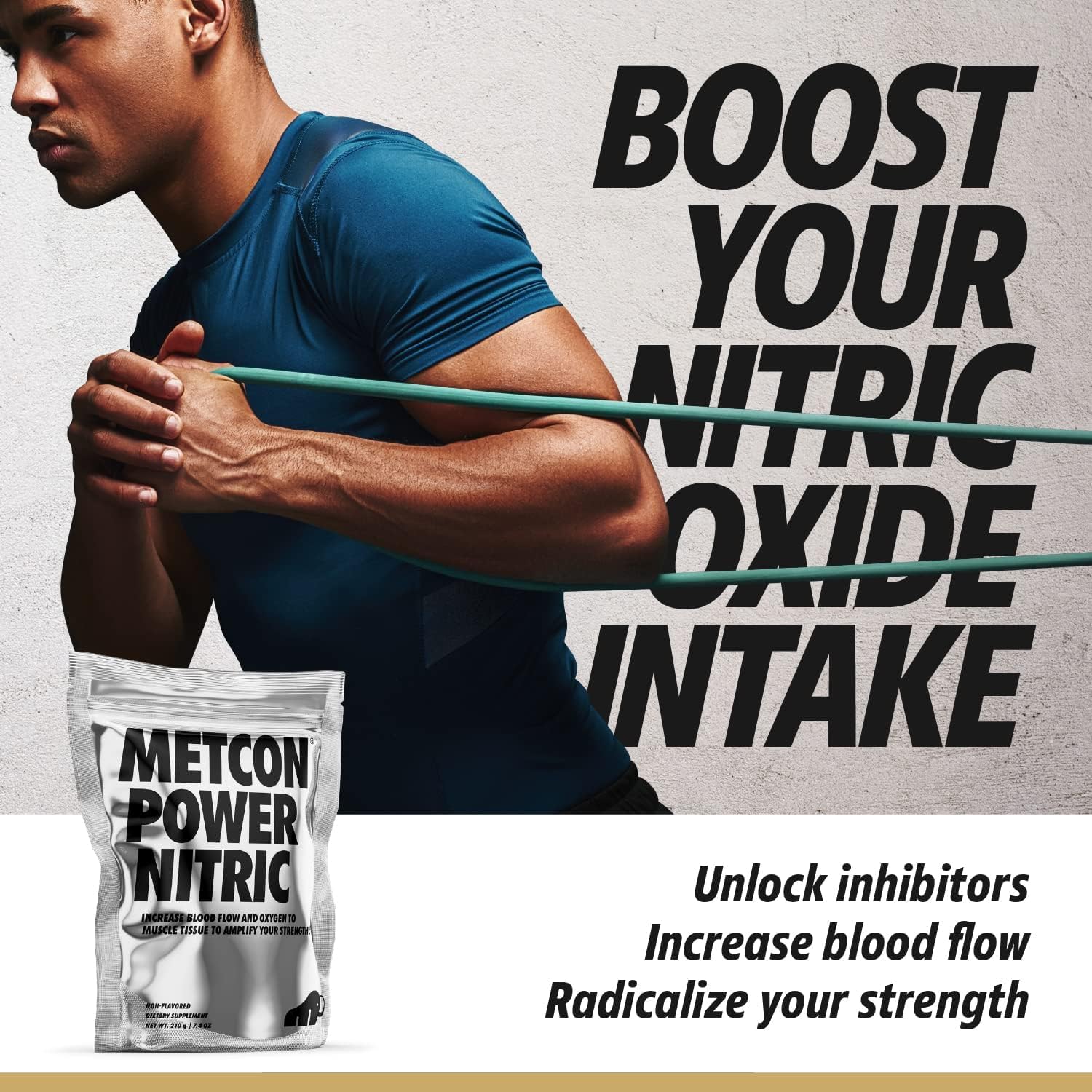 MetCon Power Pre-Pump Nitric Oxide Booster - Pre-Workout Supplement - Increase Blood MetConAu supplements