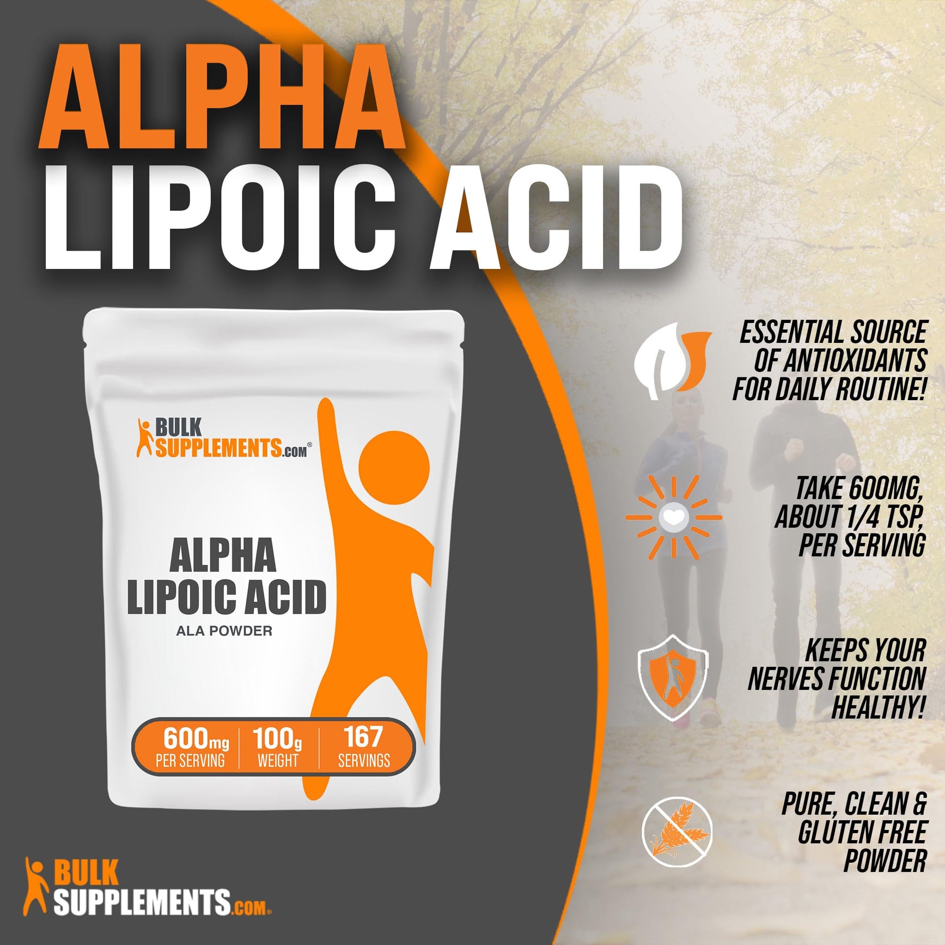 BULKSUPPLEMENTS.COM Alpha Lipoic Acid Powder - ALA Supplement, Alpha Lipoic BULKSUPPLEMENTS.COMUS supplements