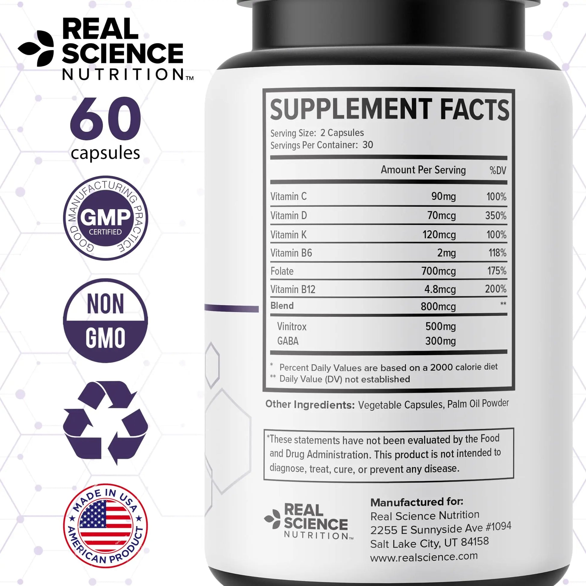 Real Science LegEase Miracle – All Natural Restless Legs Syndrome Relief & Leg Cramp Supplement with Vitamins C, D, K, B6, B12 + Nitric Oxide Support – Sleep & Circulation Aid – Made in USA, 60 Caps Real Science NutritionAu supplements