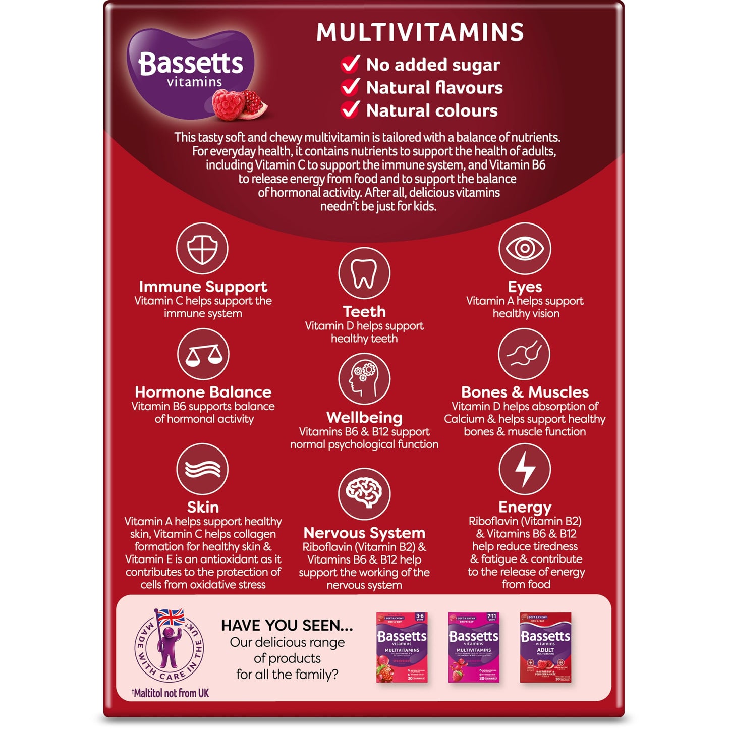 Bassetts Vitamins Adults Multivitamins, 60 Pastilles Bassetts VitaminsUS supplements