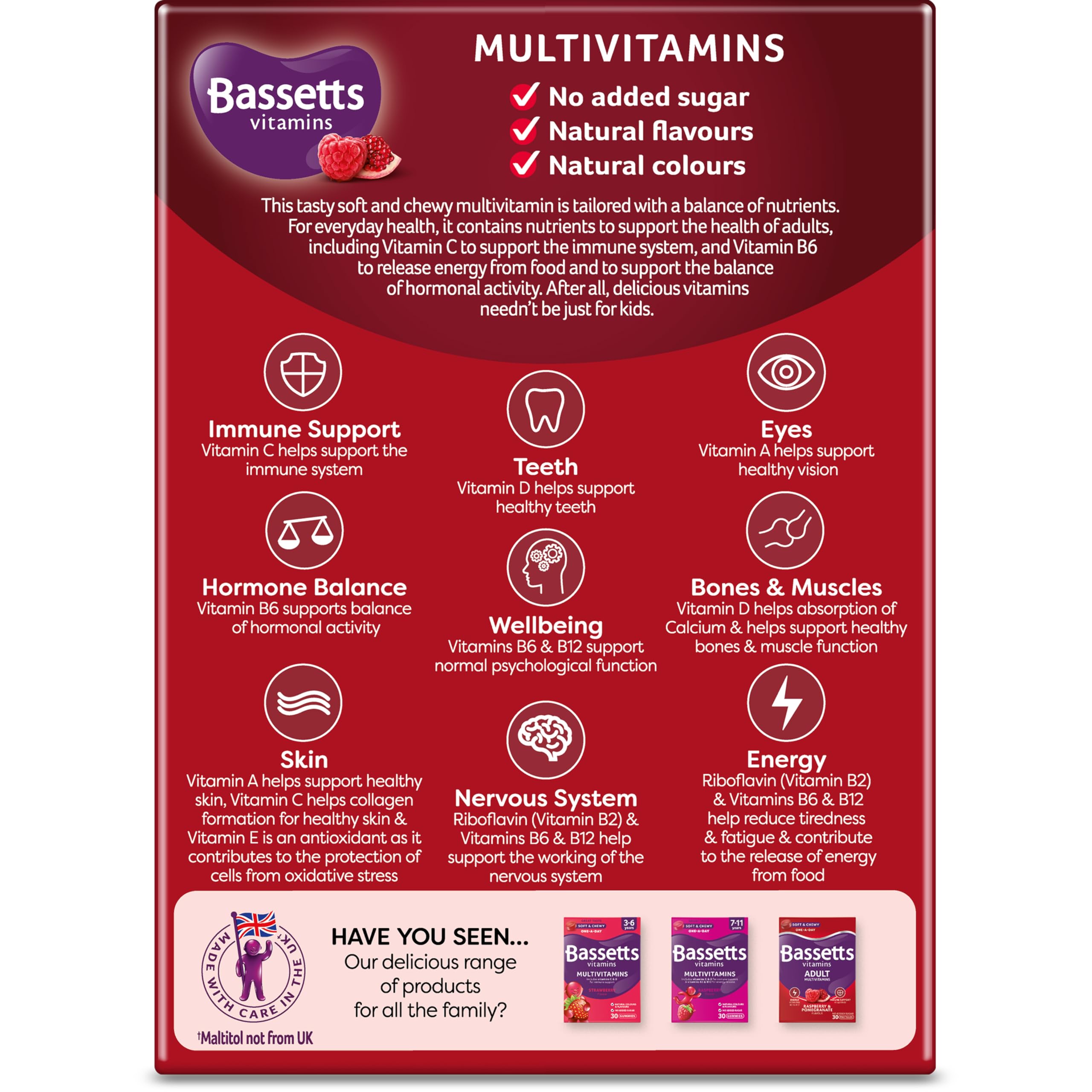 Bassetts Vitamins Adults Multivitamins, 60 Pastilles Bassetts VitaminsUS supplements