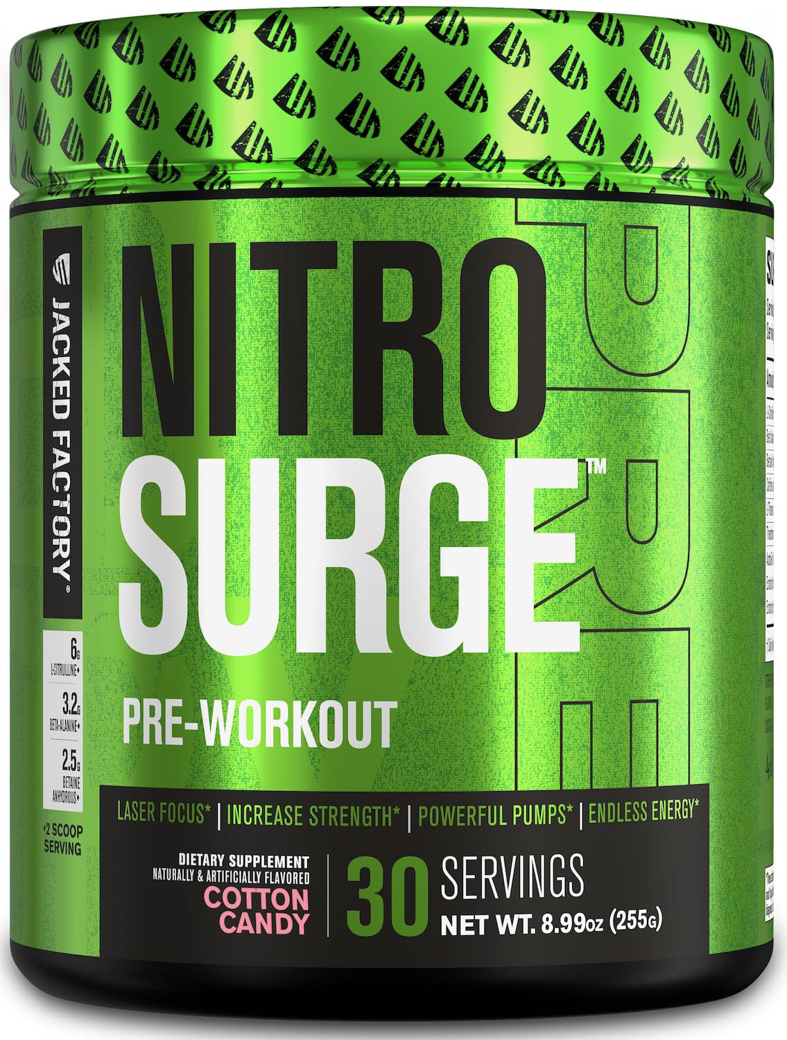 NITROSURGE Pre Workout Supplement - Endless Energy, Instant Strength Gains Jacked FactoryAu supplements
