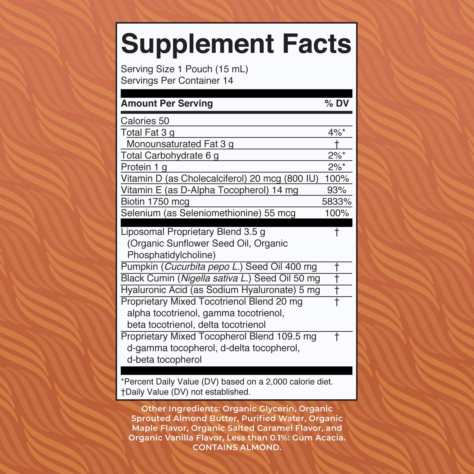 MaryRuth Organics Hair Growth Vitamins, Sugar & Gluten Free, Liquid Hair Vitamins with Vitamin D3, Vitamin E Biotin Hyaluronic Acid, Selenium for Hair & Skin Care Vegan, Non-GMO, 14-0.5 Fl Oz Pouches MARYRUTH'SUS supplements