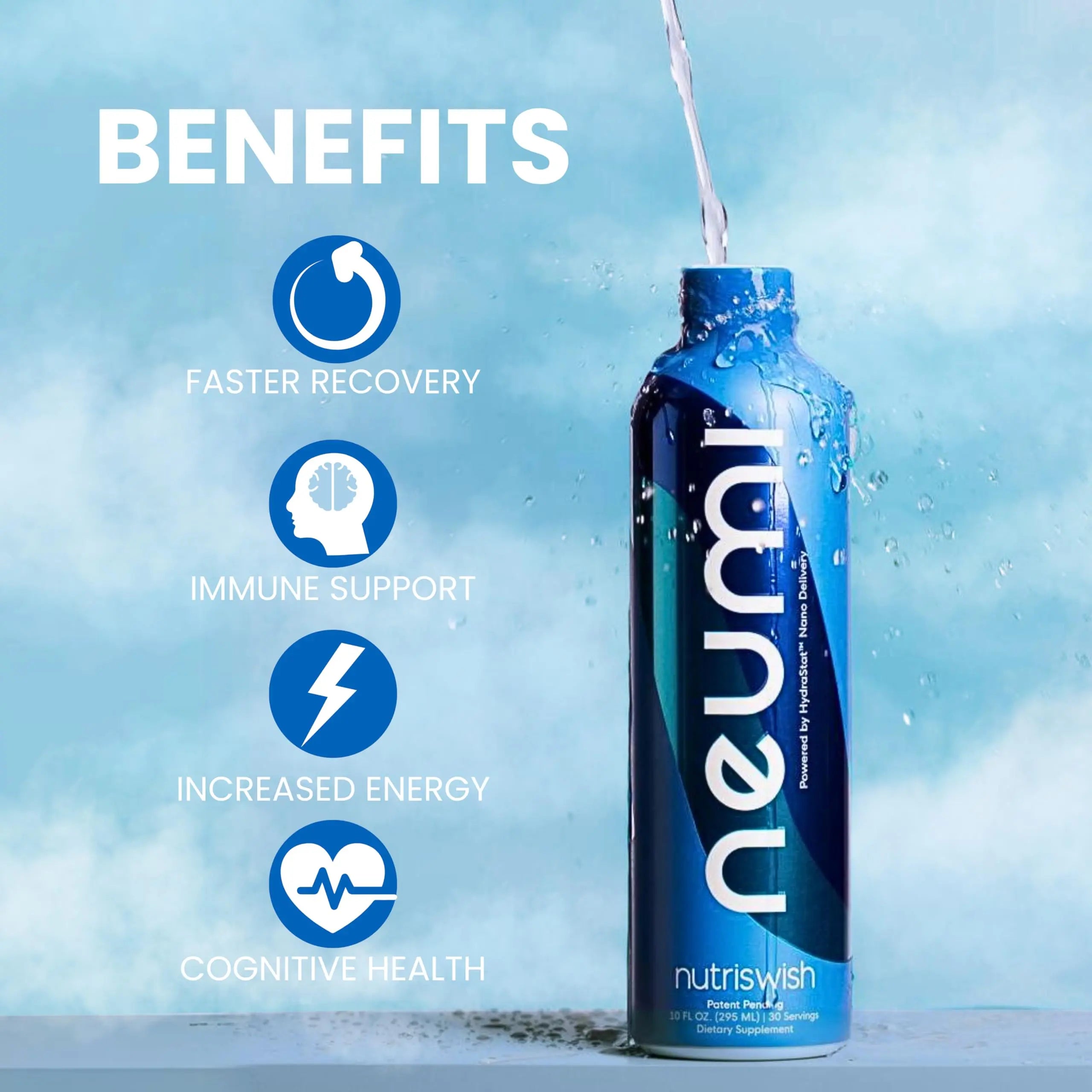 NUTRISWISH Neumi Multivitamin Supplements | 30 Servings | Enhanced Absorption with Ultra-Pure Water & Vitamin D | Immune Support, Joint Health NUTRISWISHAu supplements