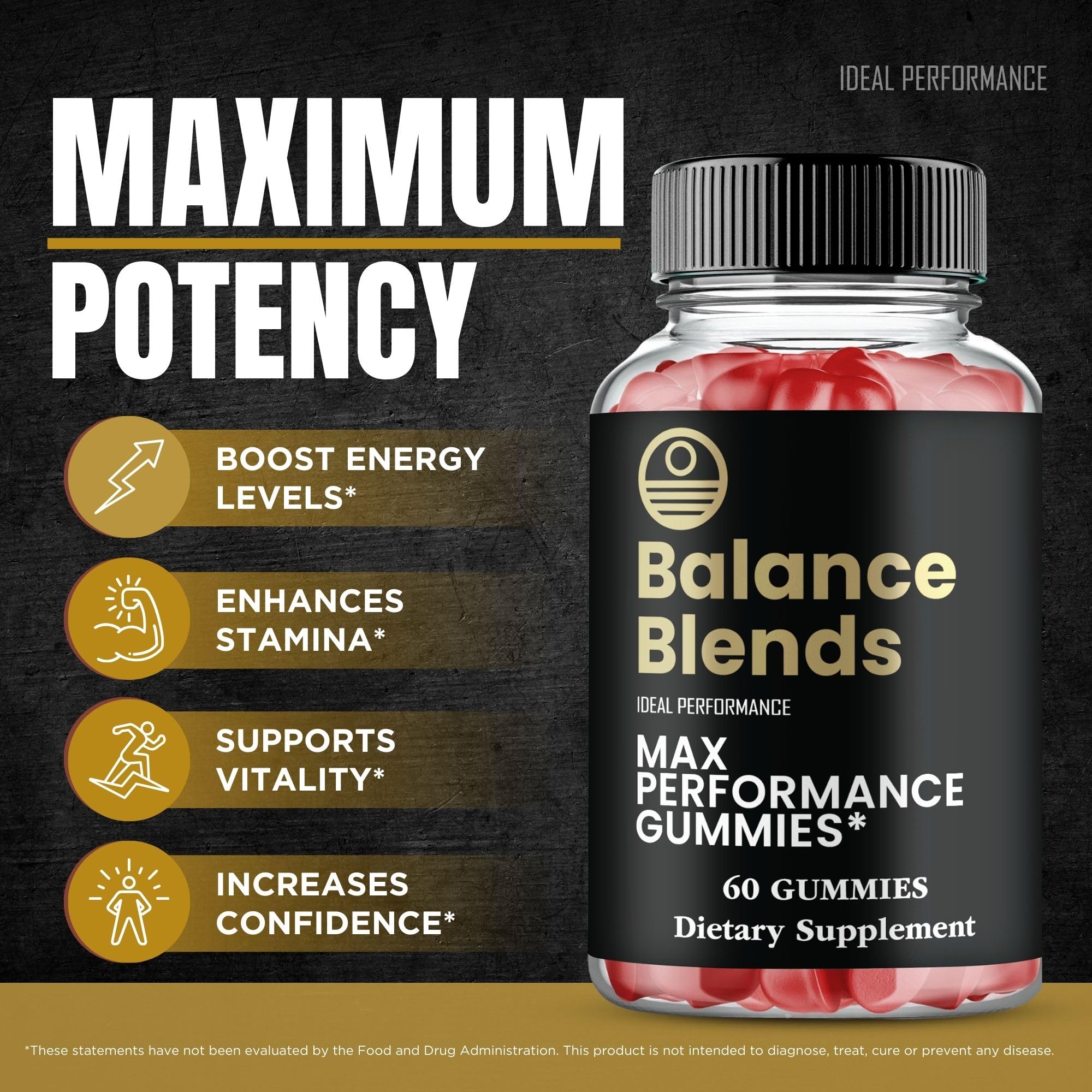 Balance Blends Gummies, Balance Blends Male Performance Gummies, Maximum Strength, All Natural Supplement for Energy, Stamina & Performance, Advanced Formula BalanceBlends Support Reviews (3 Pack) IDEAL PERFORMANCEAu supplements