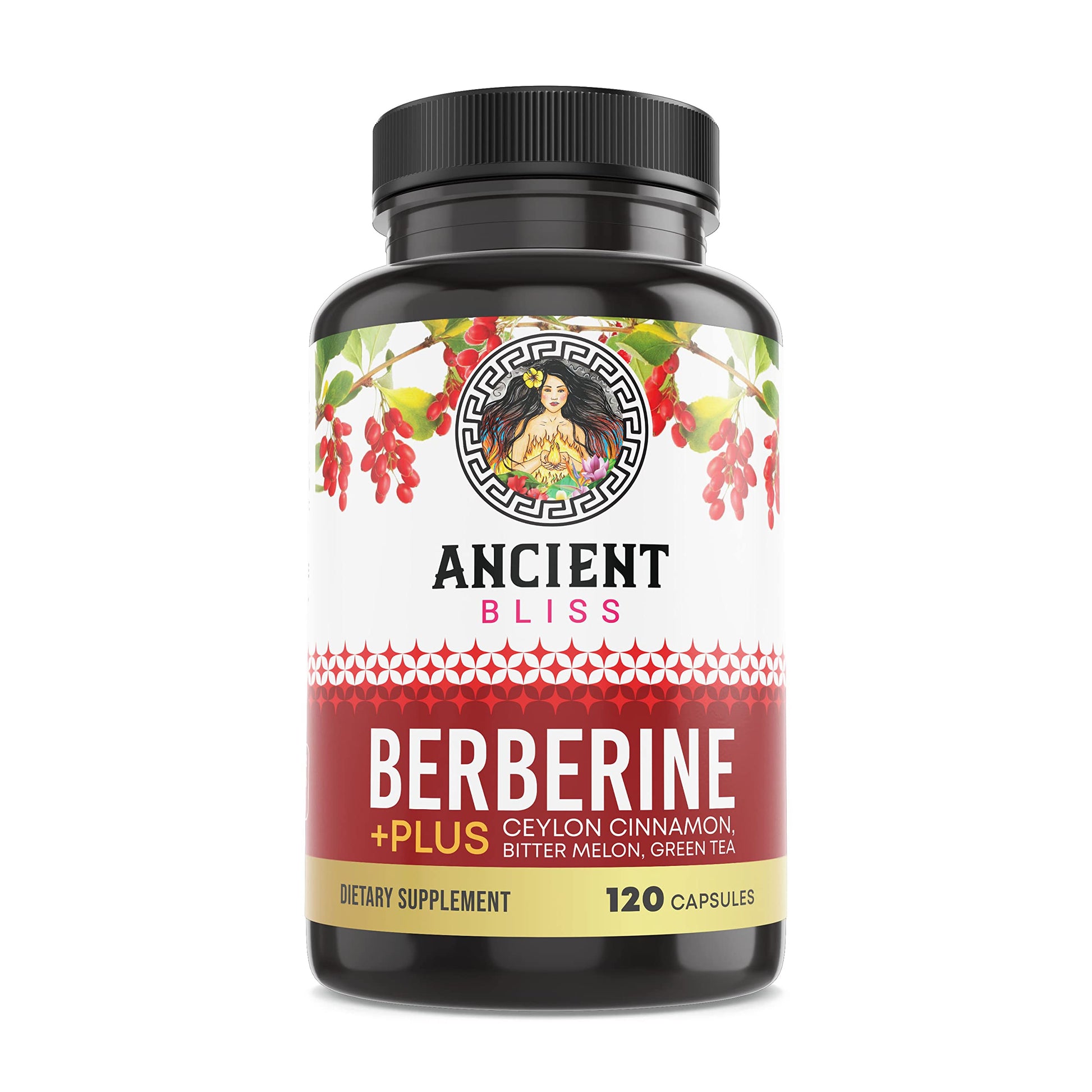 Ancient Bliss Berberine HCL 1200mg with Ceylon Cinnamon, Bitter Melon, and Green Tea Ancient BlissAu supplements